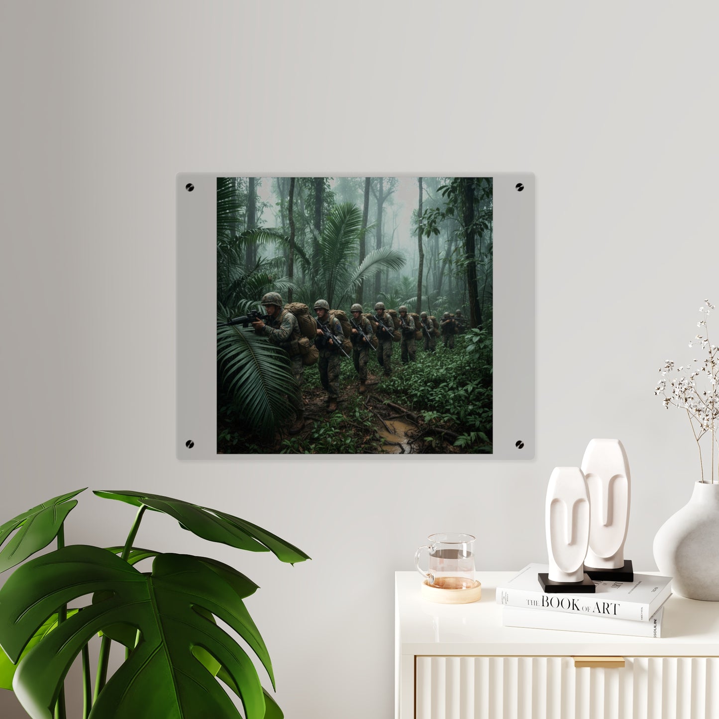 Acrylic Wall Art Panel - Jungle Patrol - Vietnam