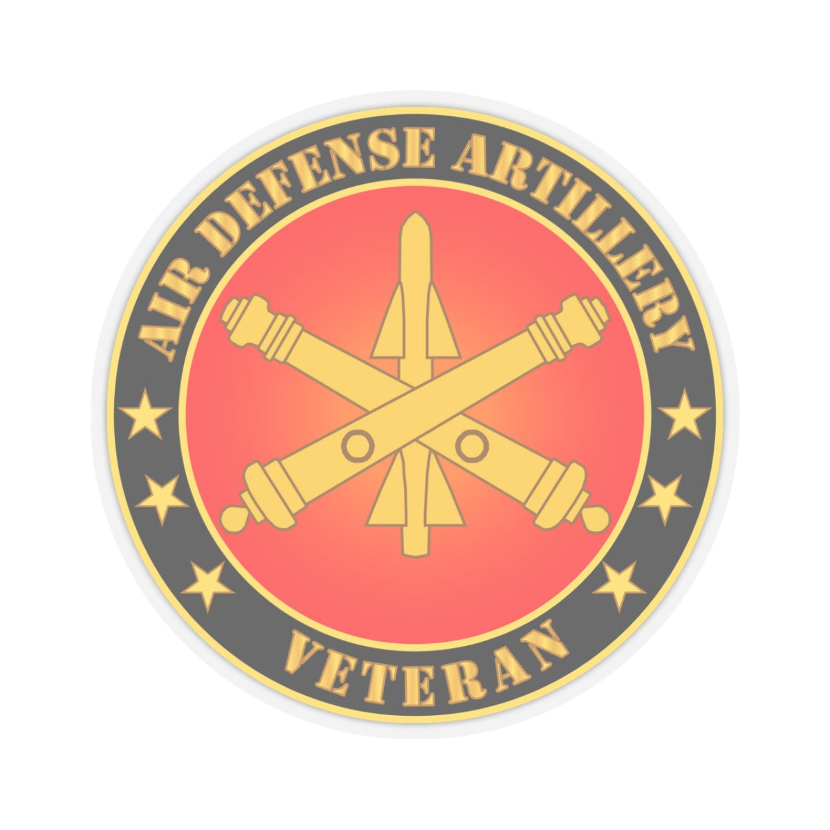 Kiss-Cut Stickers - Air Defense Artillery Veteran