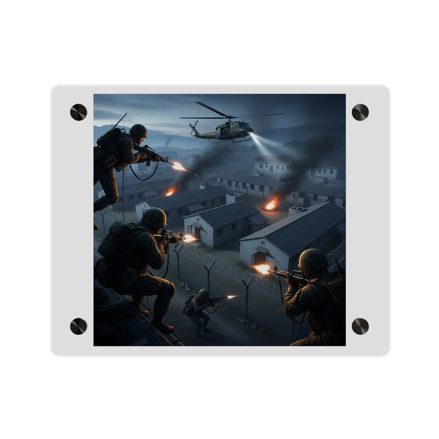 Acrylic Wall Art Panel - Son Tay Rescue during the Vietnam War