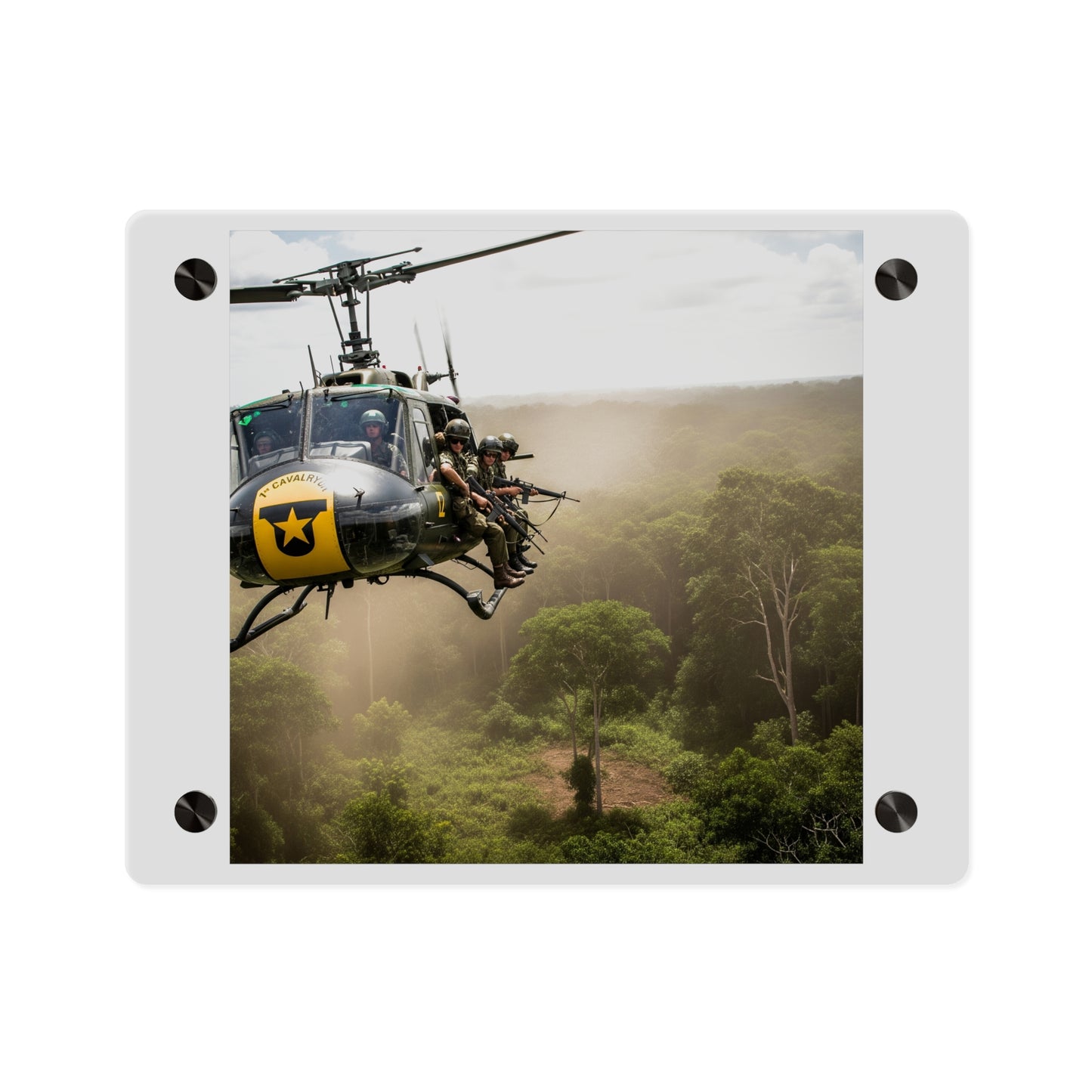 Acrylic Wall Art Panel - 1st Cavalry Division - Air Assault - Vietnam