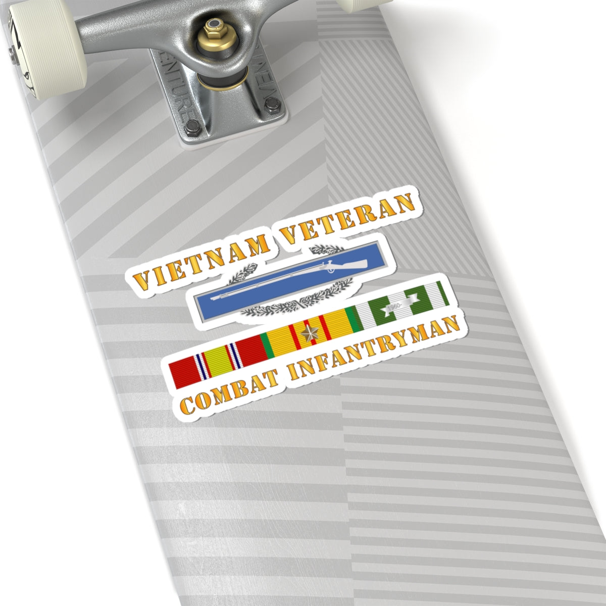 Kiss-Cut Stickers - Vietnam Veteran - Cbt Infantryman w CIB VN SVC
