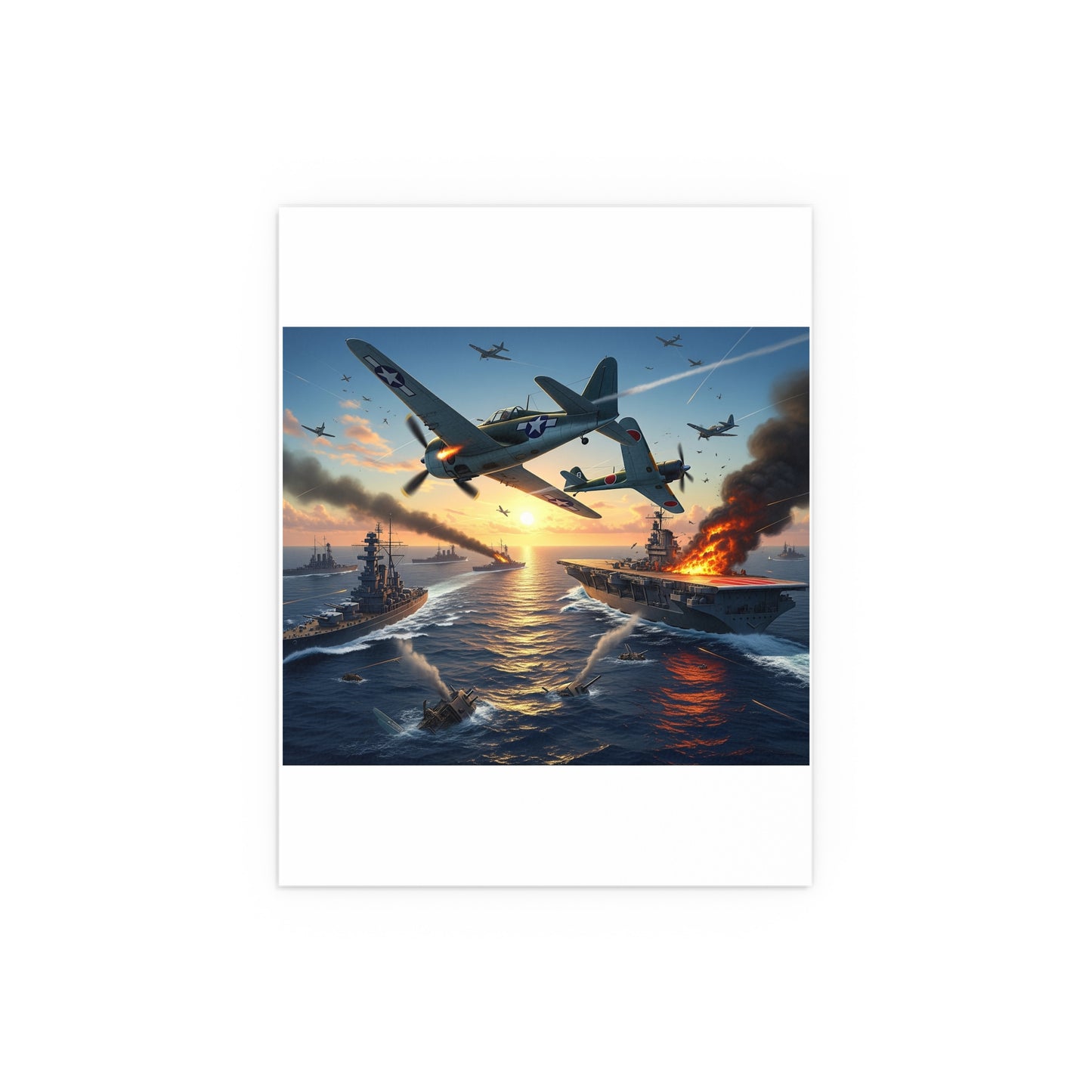 Indoor and Outdoor Silk Posters - Battle of Midway