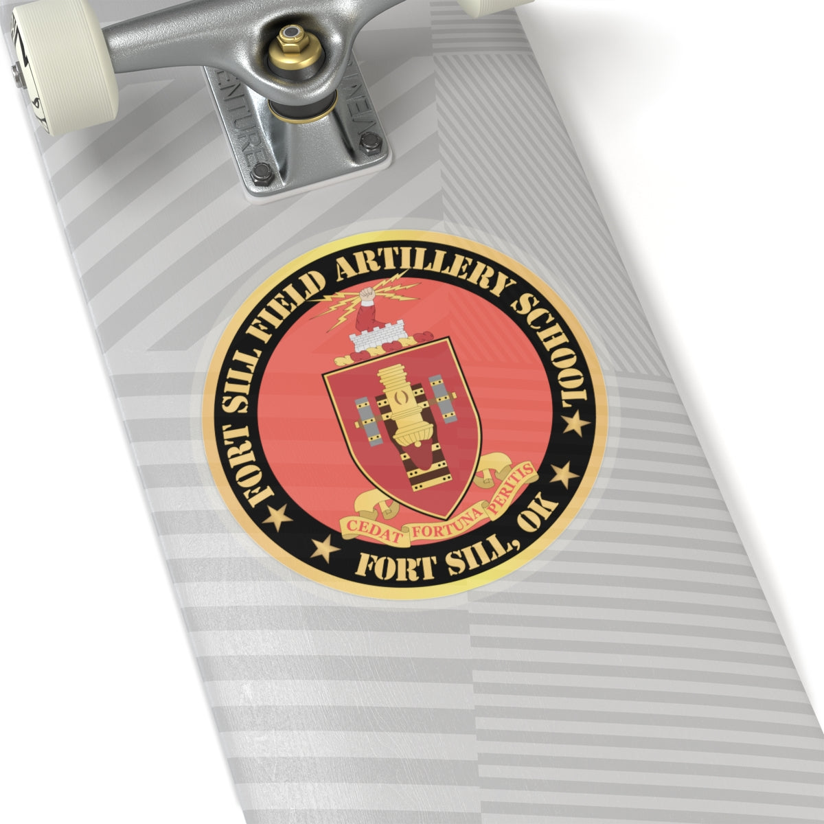 Kiss-Cut Stickers - Fort Sill Field Artillery School, COA Fort Sill, OK X 300