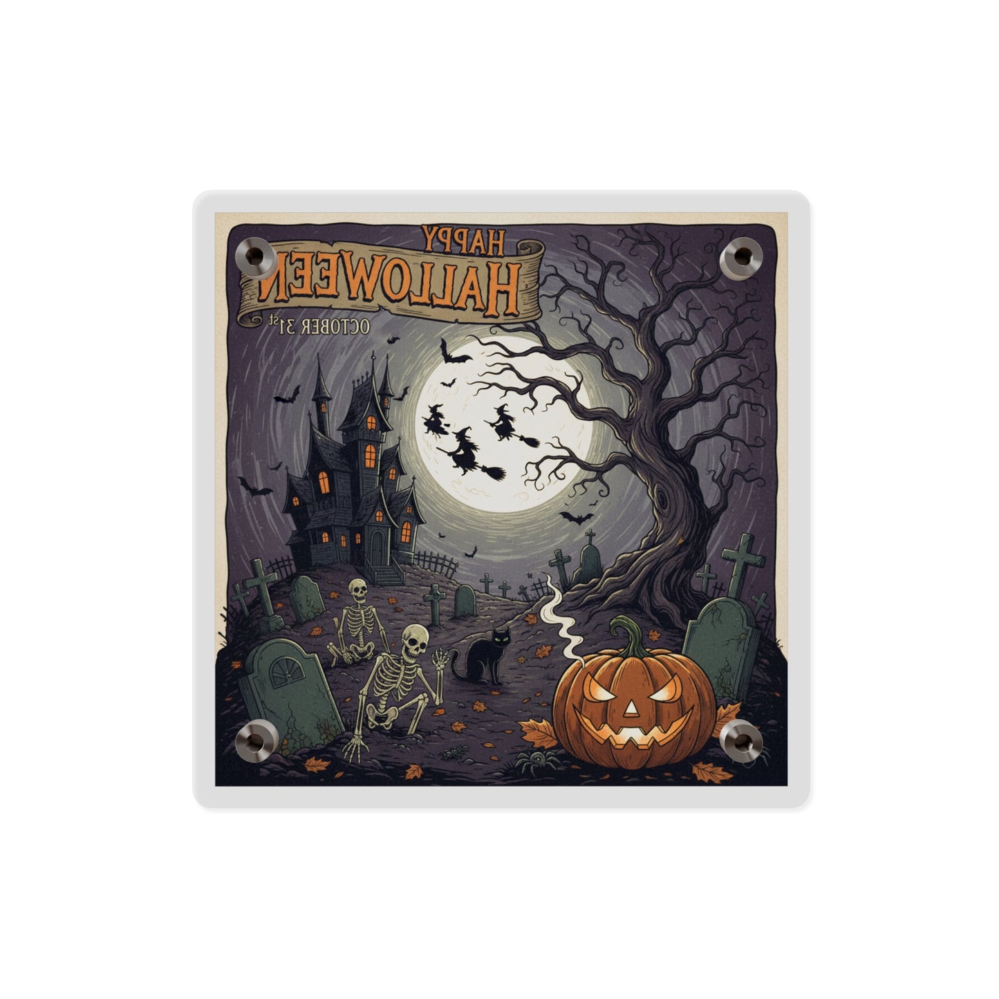 Acrylic Wall Art Panel - Halloween