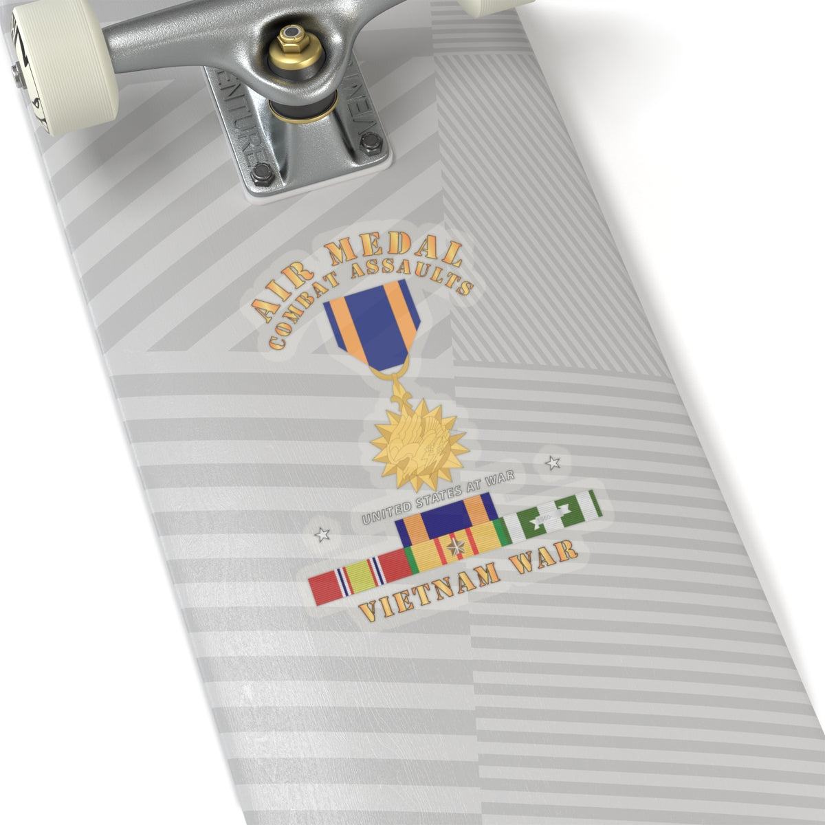 Kiss-Cut Stickers - Air Medal - Combat Assaults w VN SVC w Air Medal Ribbon