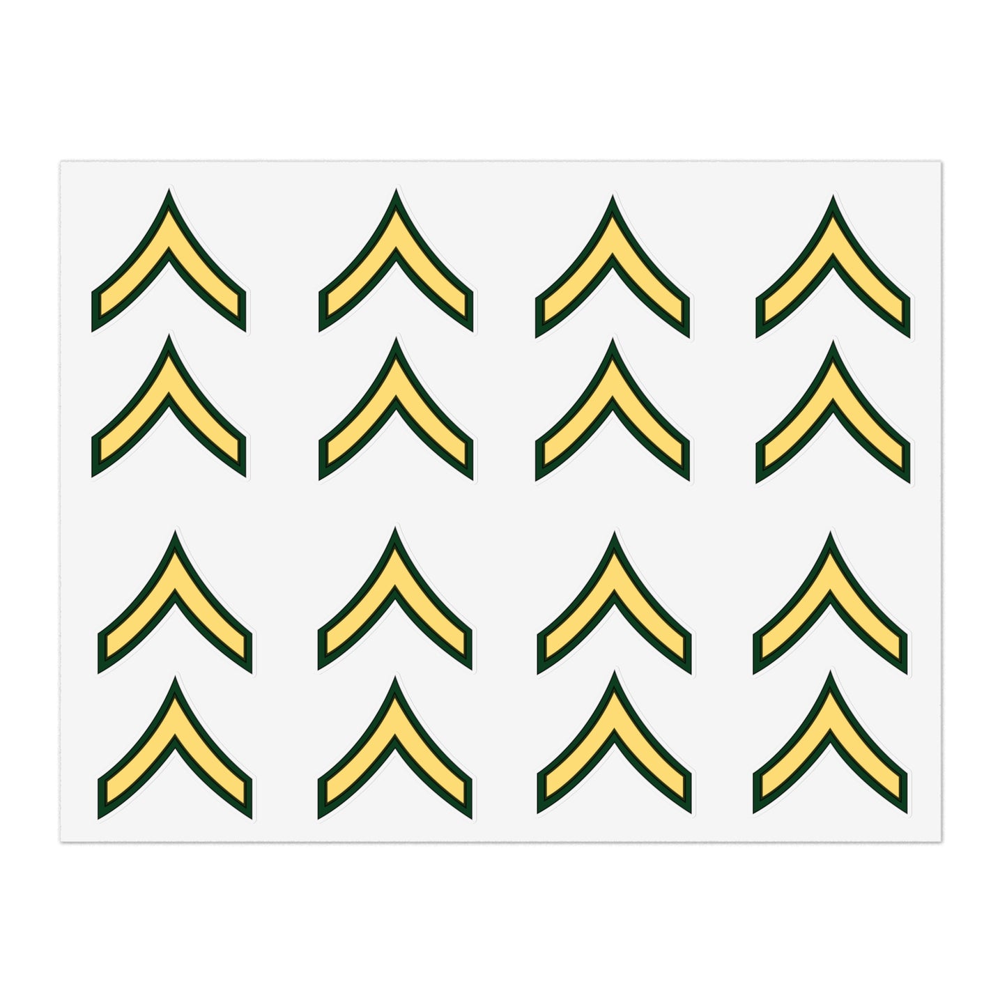 Military Sticker Sheets, Army Rank - Private E2. Army Stickers, Military Decals, Military Scrapbooking, Military Planner Accessories,