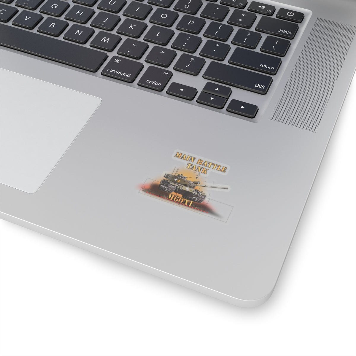 Kiss-Cut Stickers - Main Battle Tank - M60A1 w Fire- Right Face X 300