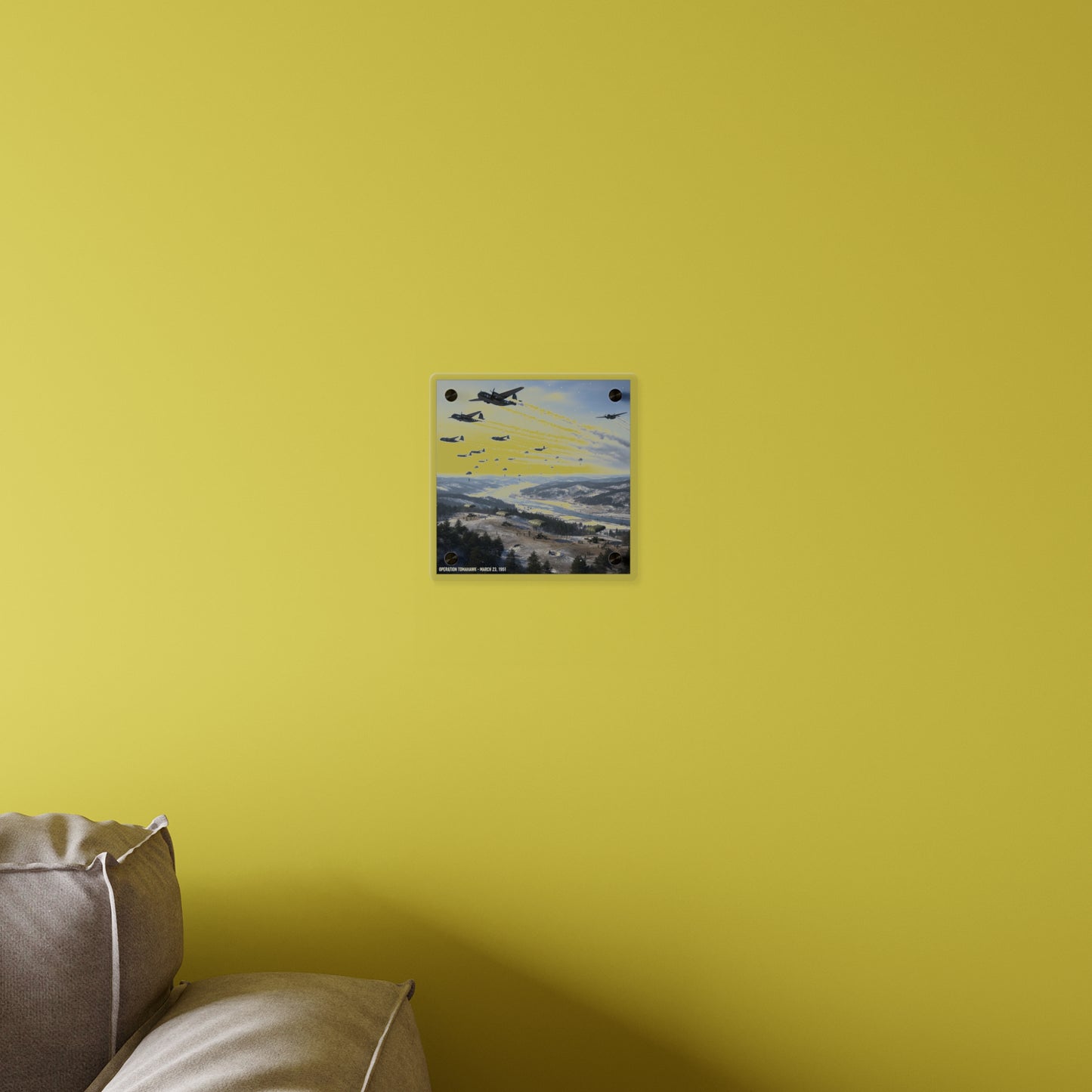 Acrylic Wall Art Panel - Operation Tomahawk - 187th Regimental Combat Team