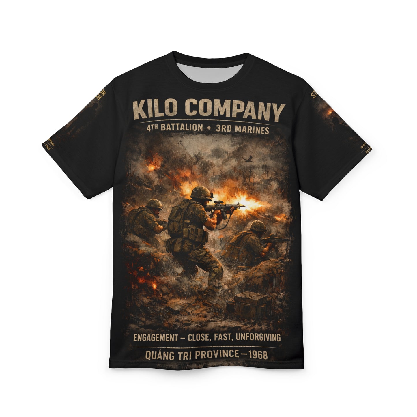Marine Tribute Tee — "Surviving the Fire Fight" (Kilo Co., 4/3)