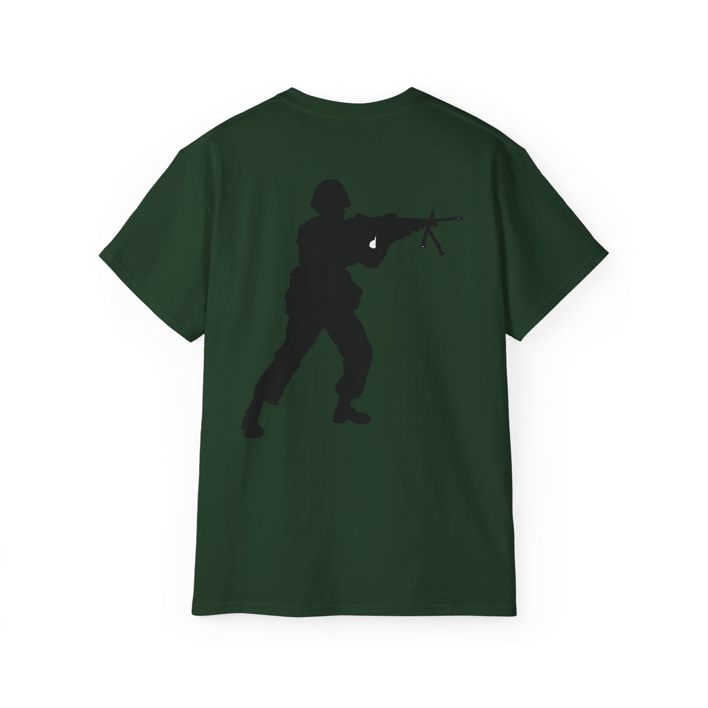 Unisex Ultra Cotton Tee - Army - Soldier - Halt - Silhouette X 300