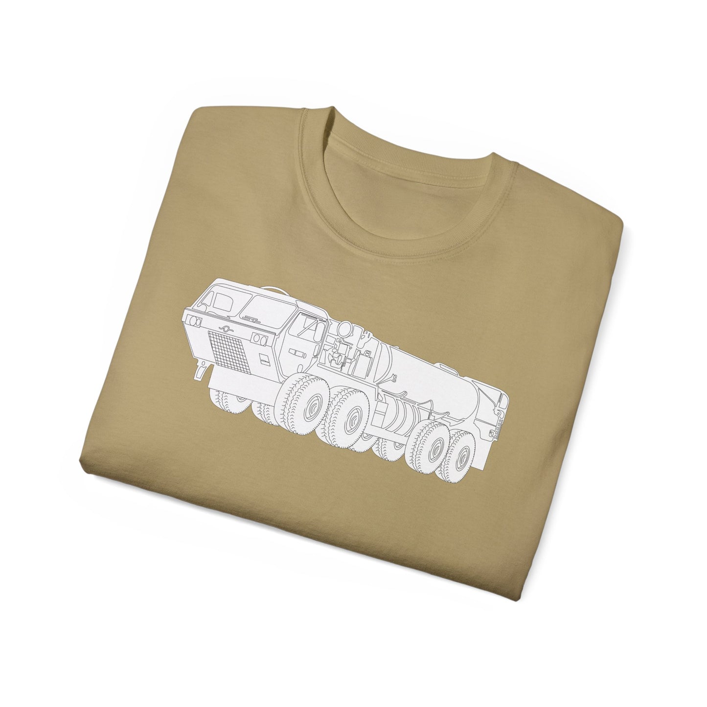 Unisex Ultra Cotton Tee - Vehicle - Fuel Truck - Front Left Oblique X 300