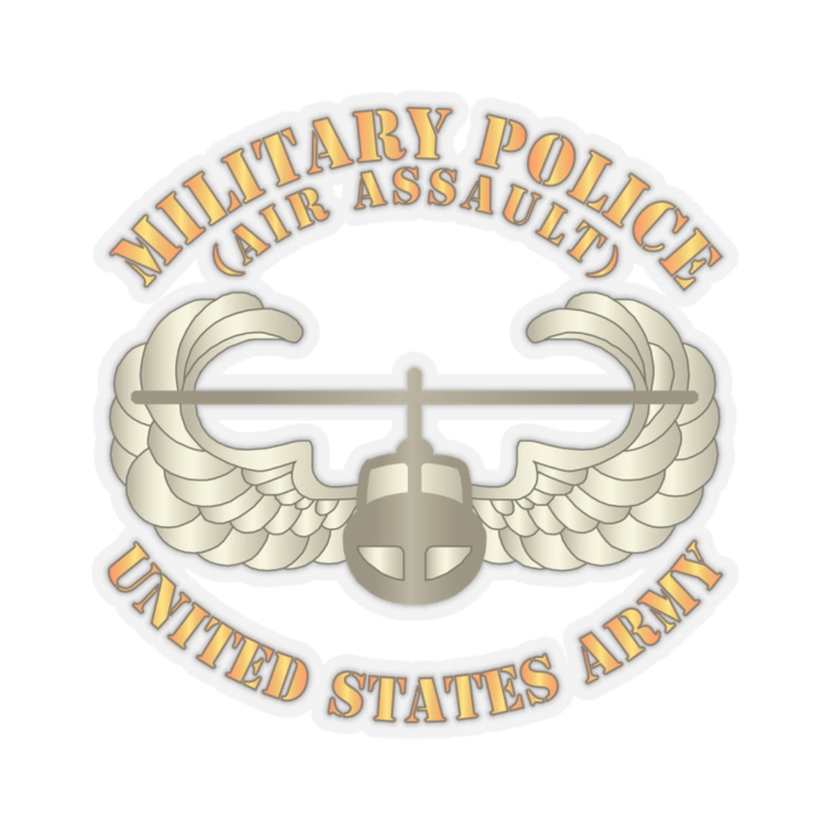 Kiss-Cut Stickers - Military Police w Air Assault Badge