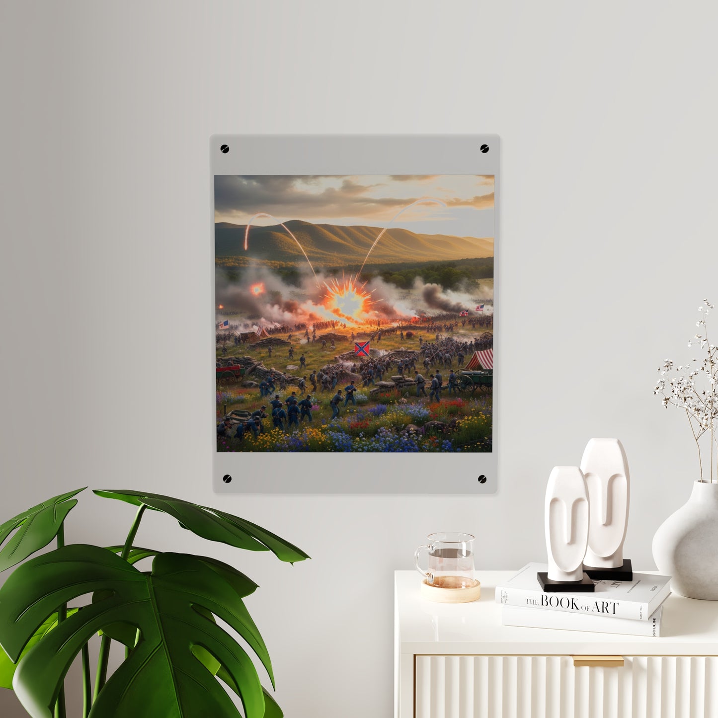 Acrylic Wall Art Panel - US Civil War Battle - Battle of Kennesaw Mountain Georgia