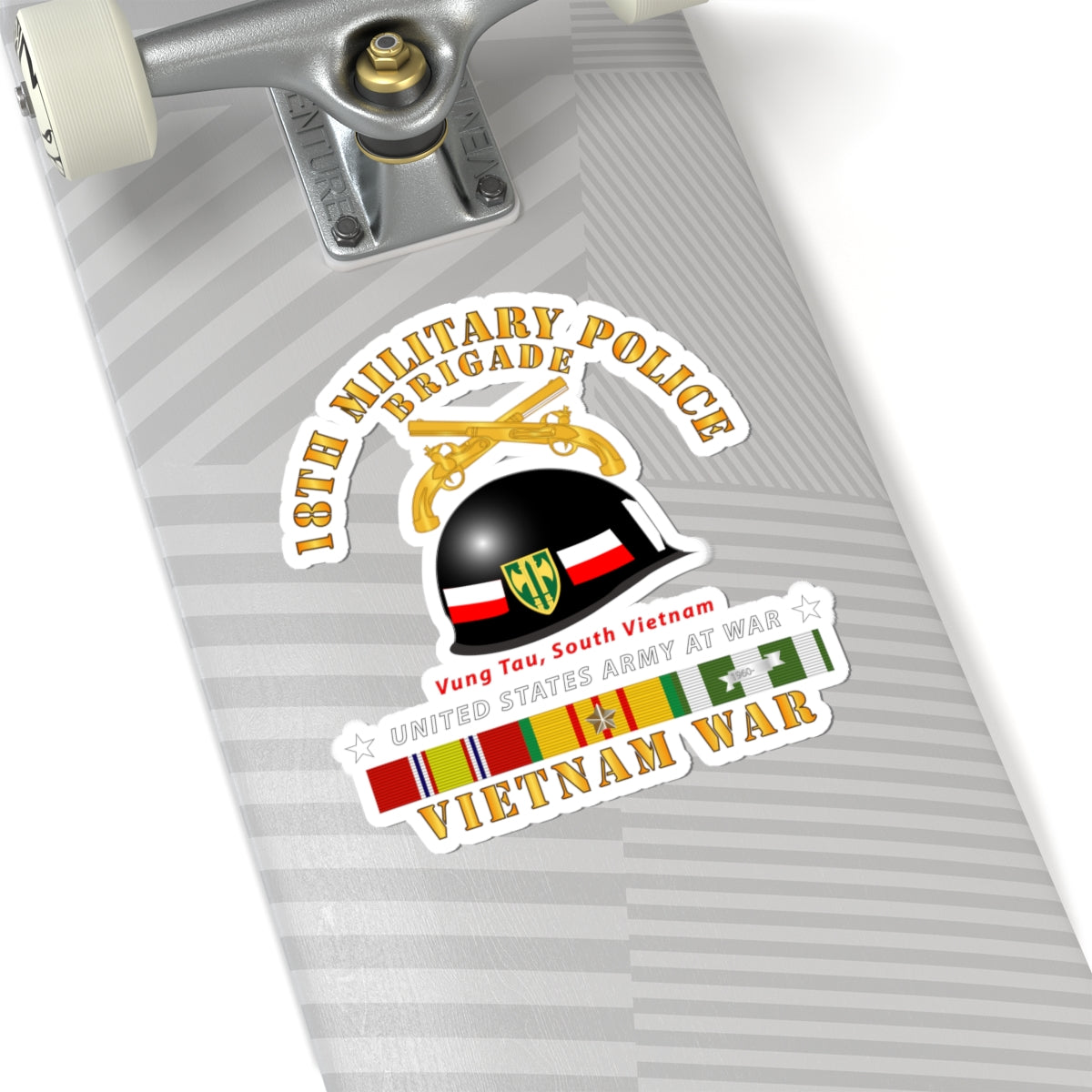 Kiss-Cut Stickers - 18th MP Brigade - Helmet - Vietnam w SVCV1