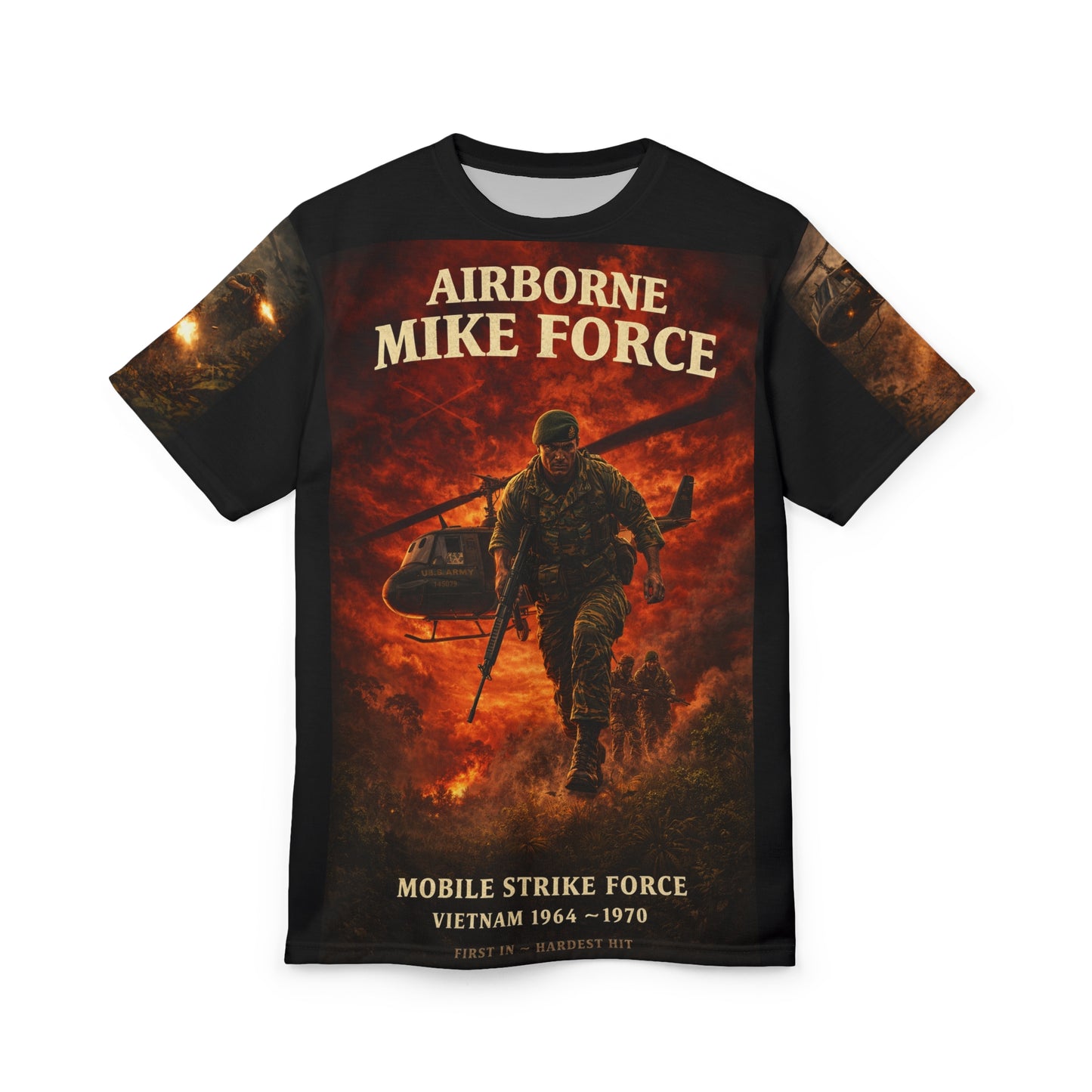 MACV-SOG Tribute Tee — "Help Is on the Way" Airborne Mobile Force Shirt