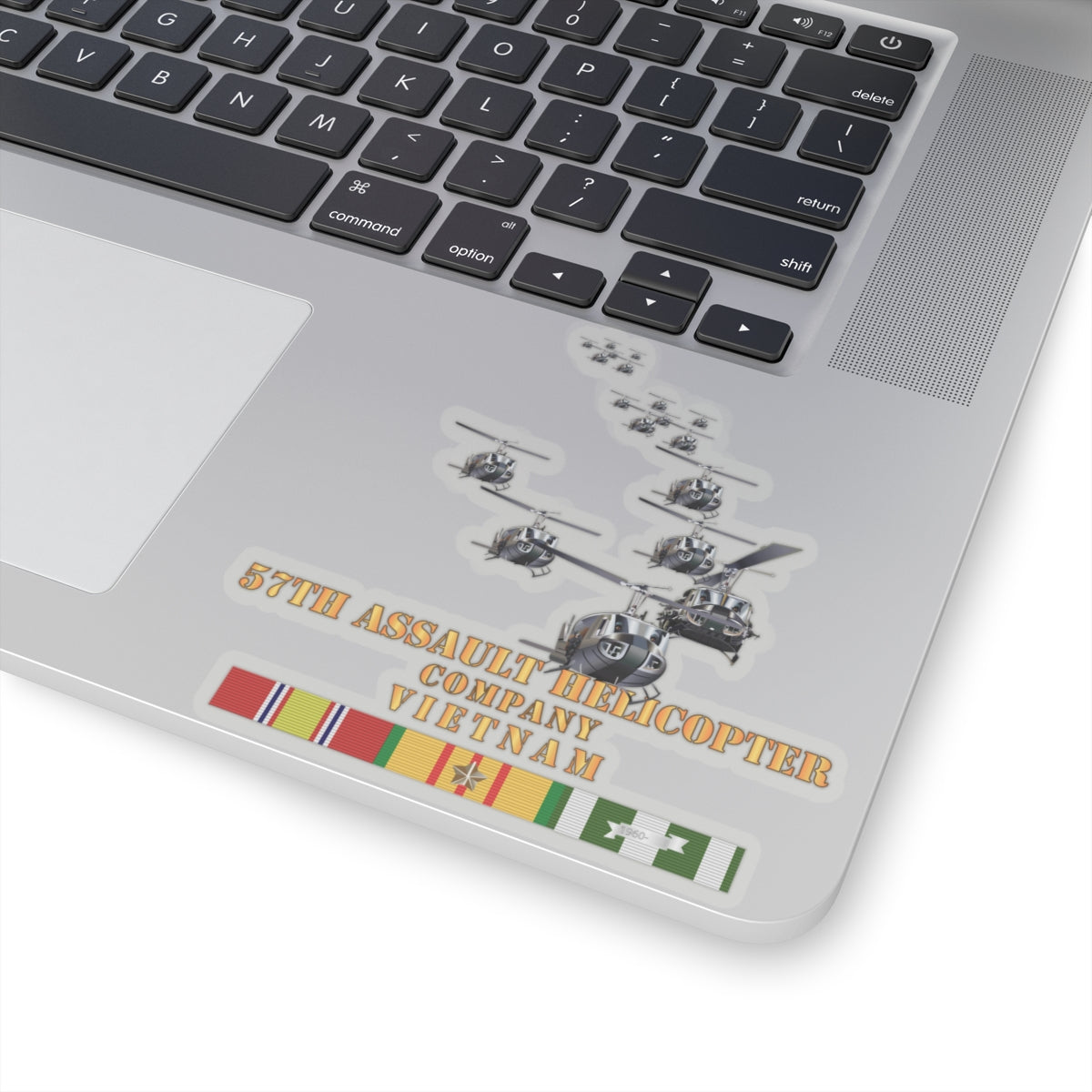 Kiss-Cut Stickers - 57th Assault Helicopter Co w VN SVC X 300