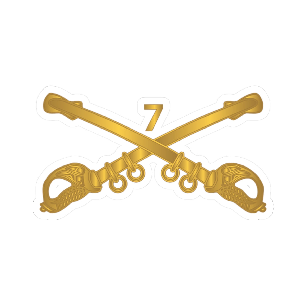 Kiss-Cut Stickers - Army - 7th Cavalry Branch