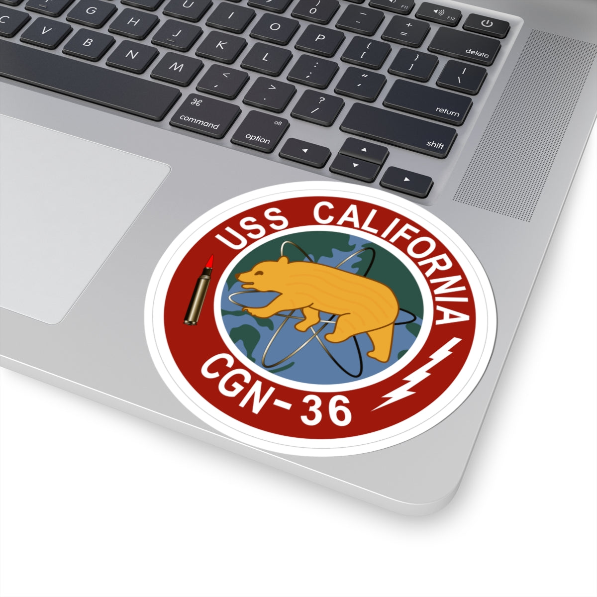 Kiss-Cut Stickers - Navy - USS California (CGN-36) wo Txt