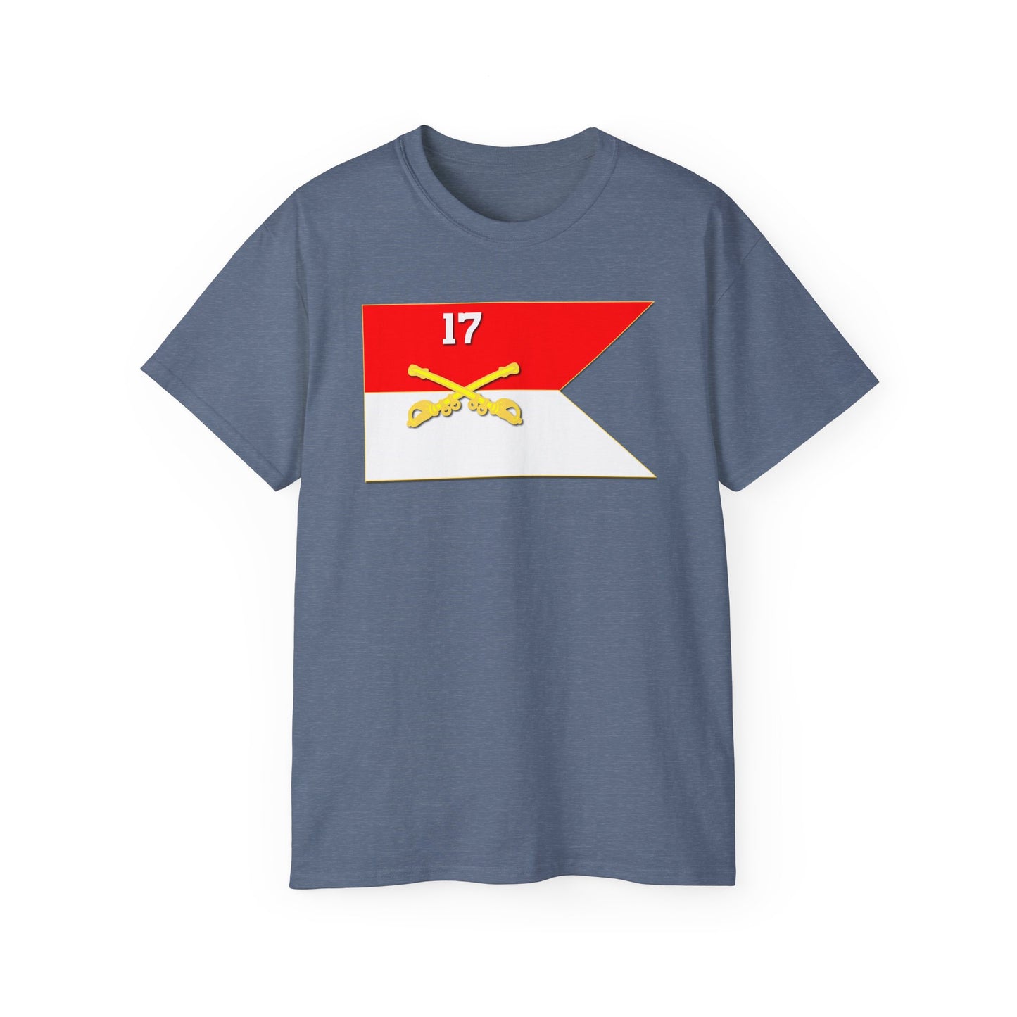 Unisex Ultra Cotton Tee - 17th Cavalry Guidon