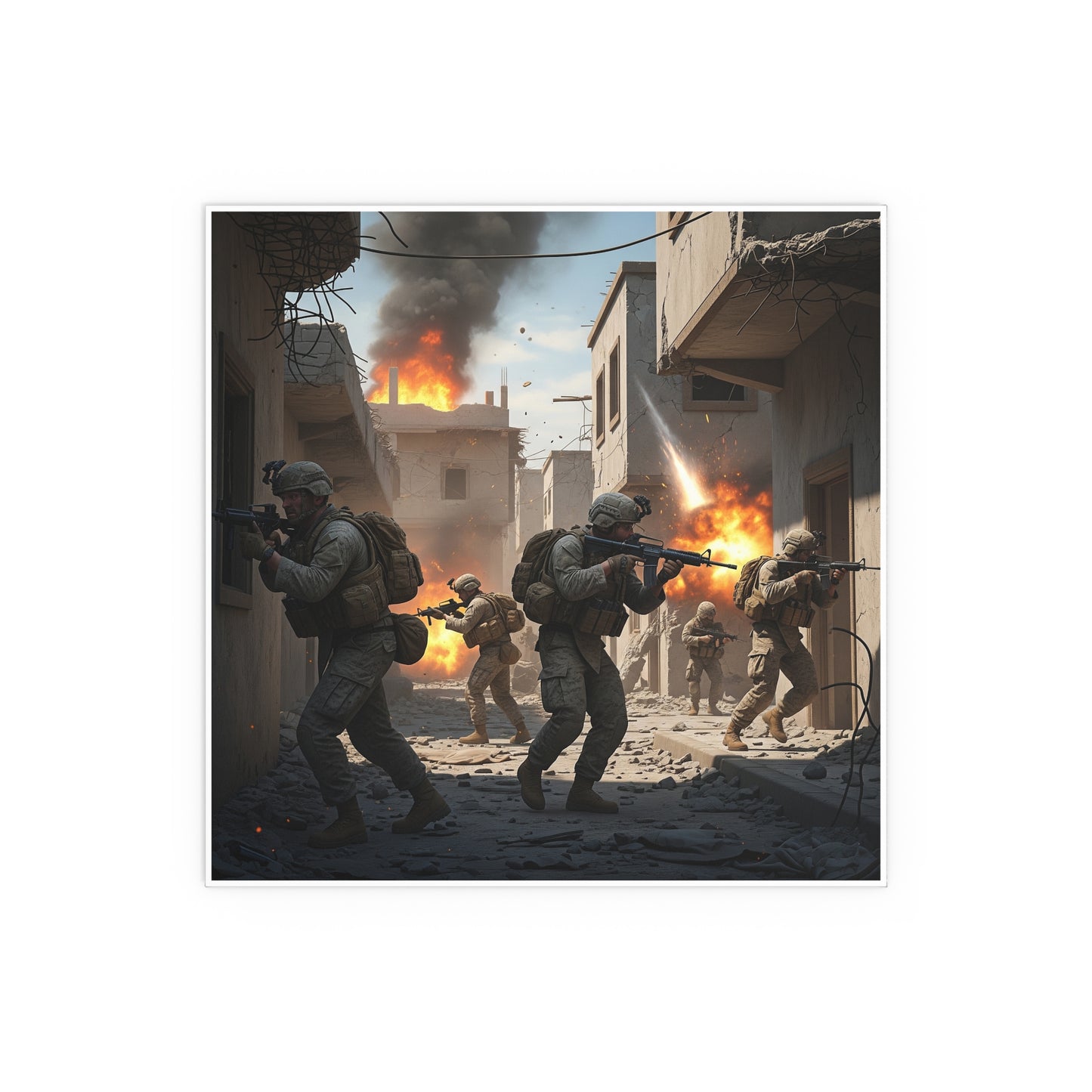 Indoor and Outdoor Silk Posters - 2nd Battle of Fallajuh Iraq War