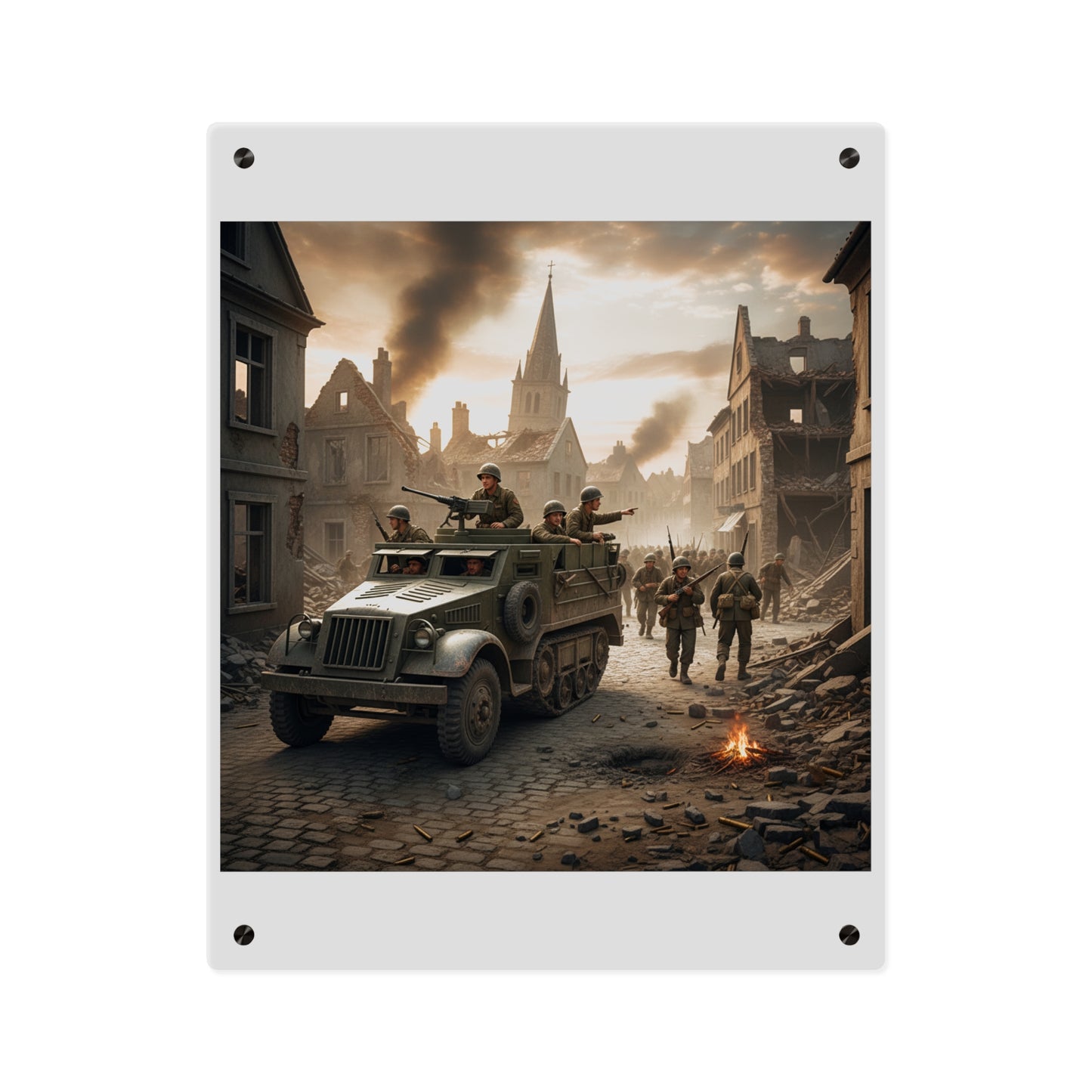 Acrylic Wall Art Panel - M3A1 Half-track