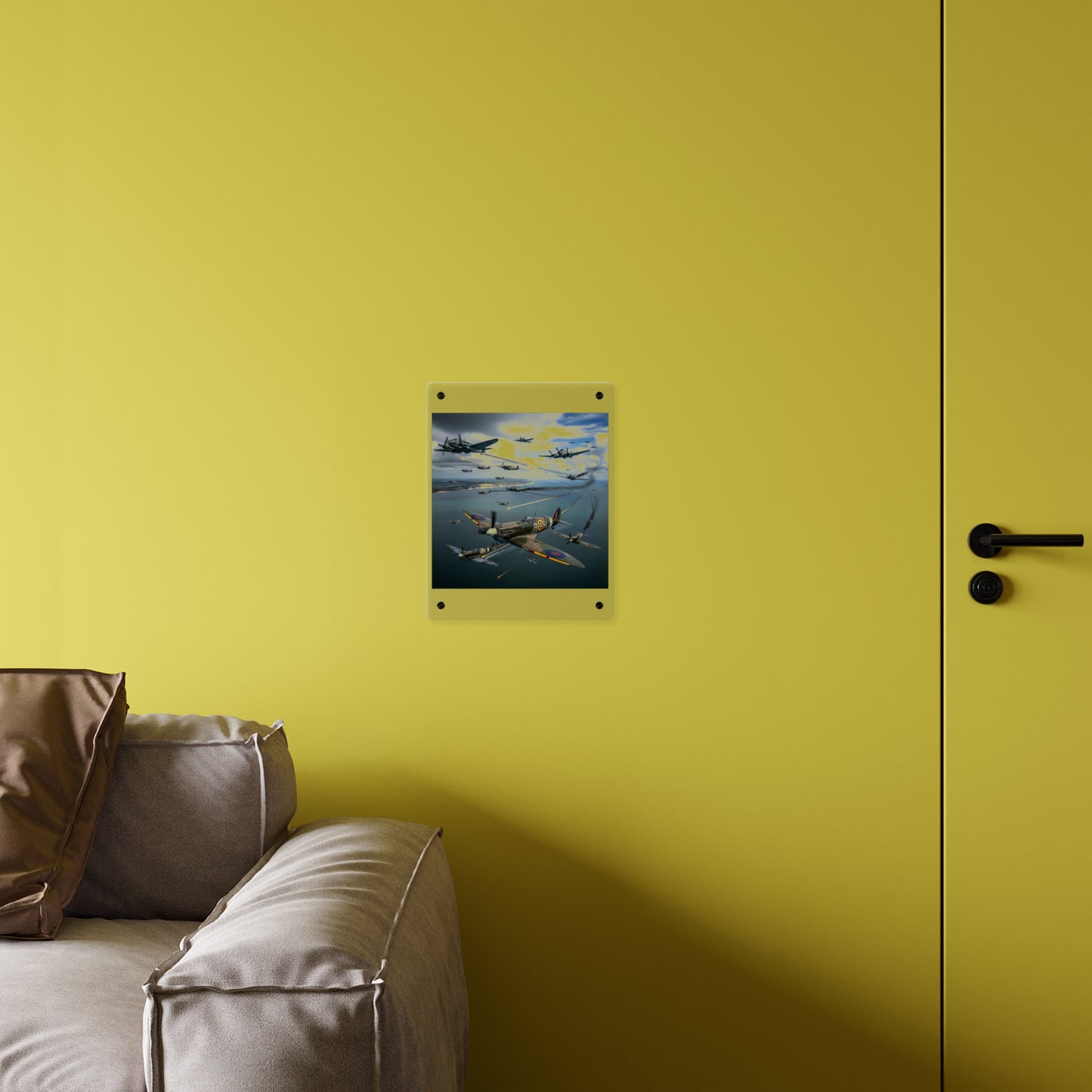 Acrylic Wall Art Panel - British and German aircraft during the Battle of Britain