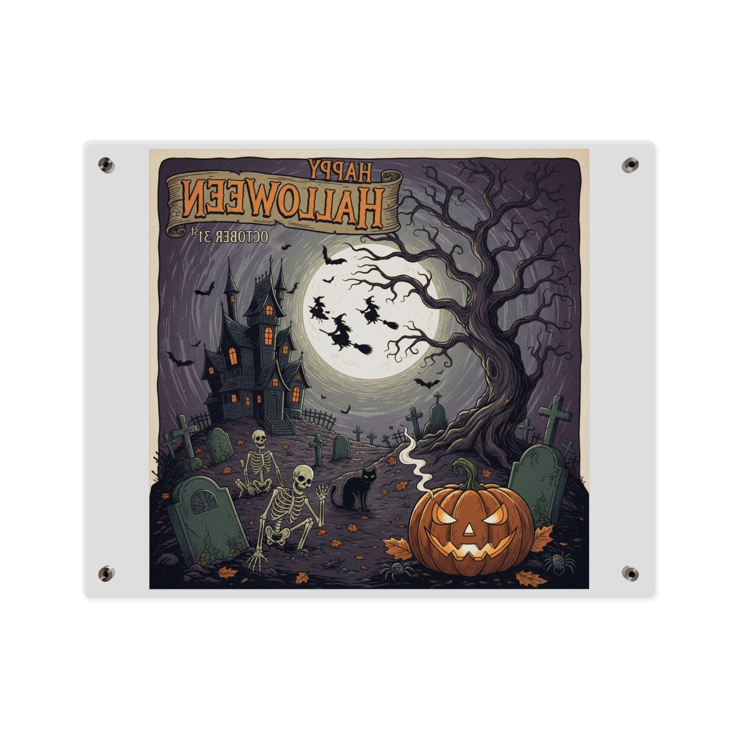 Acrylic Wall Art Panel - Halloween