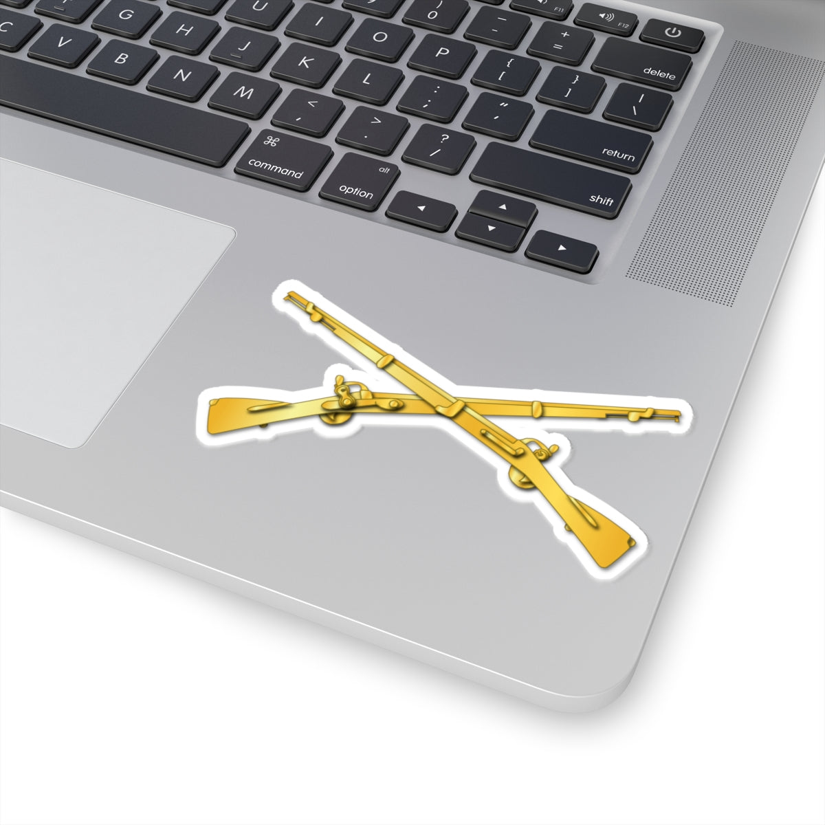 Kiss-Cut Stickers - Infantry Branch - Crossed Rifles