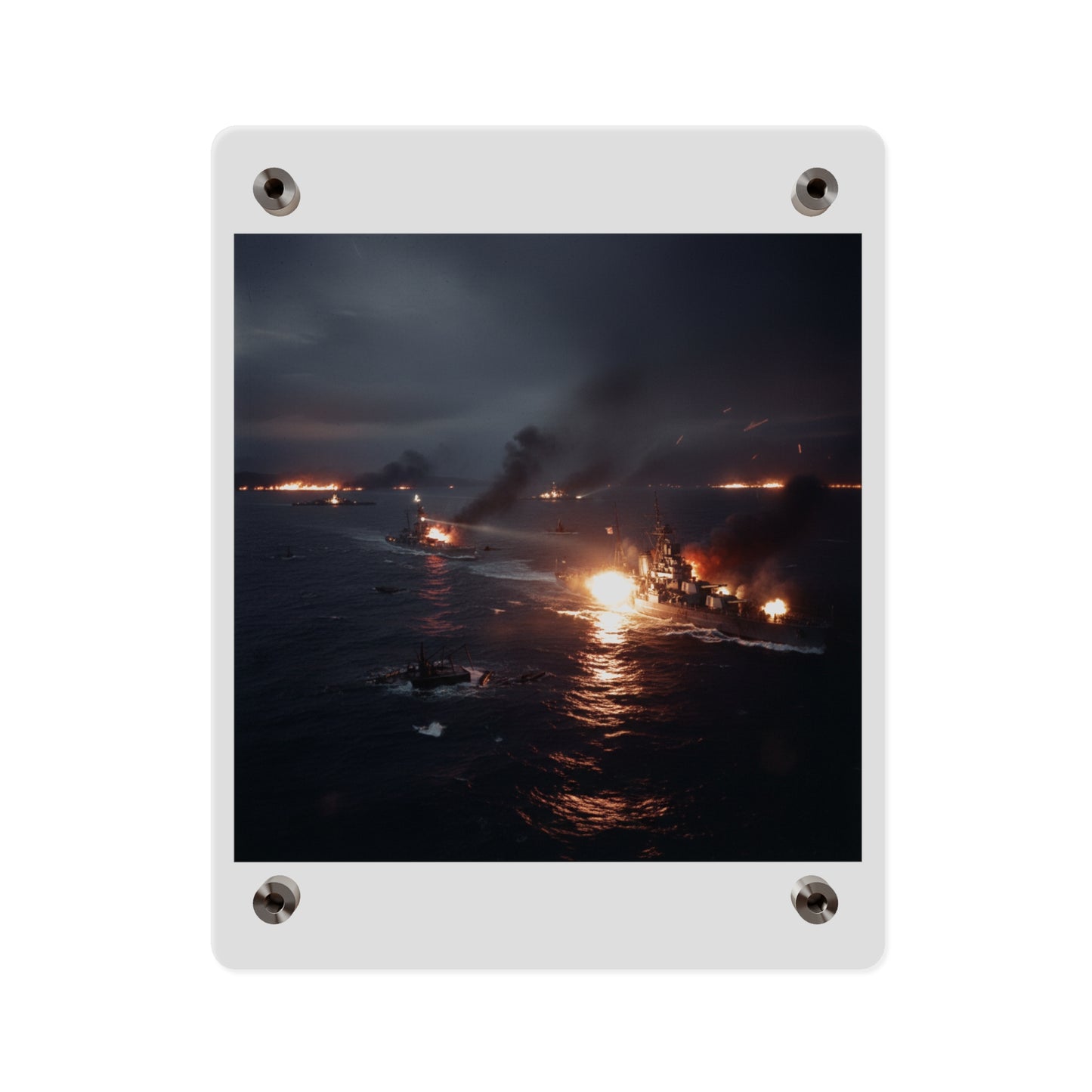Acrylic Wall Art Panel - WWII Suda Straights Battle