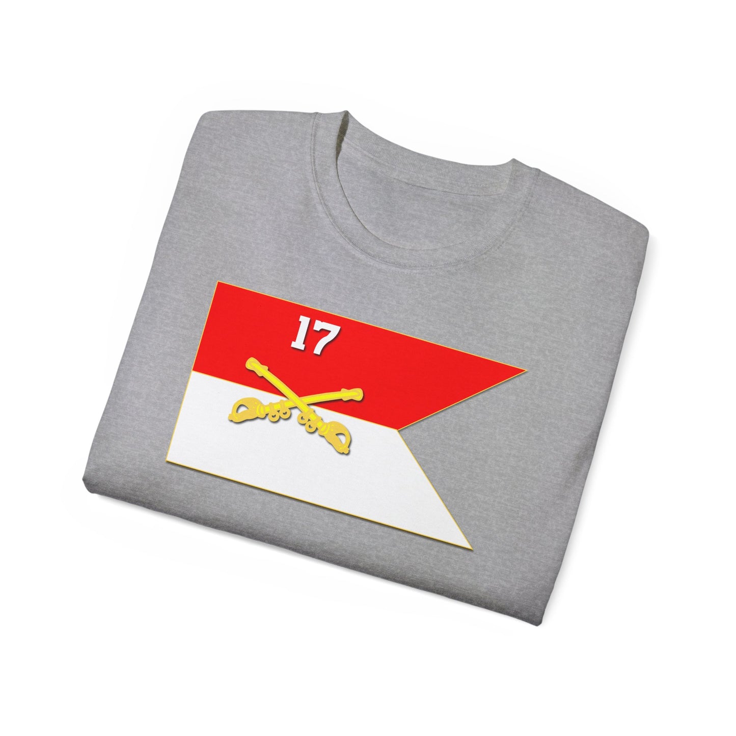 Unisex Ultra Cotton Tee - 17th Cavalry Guidon