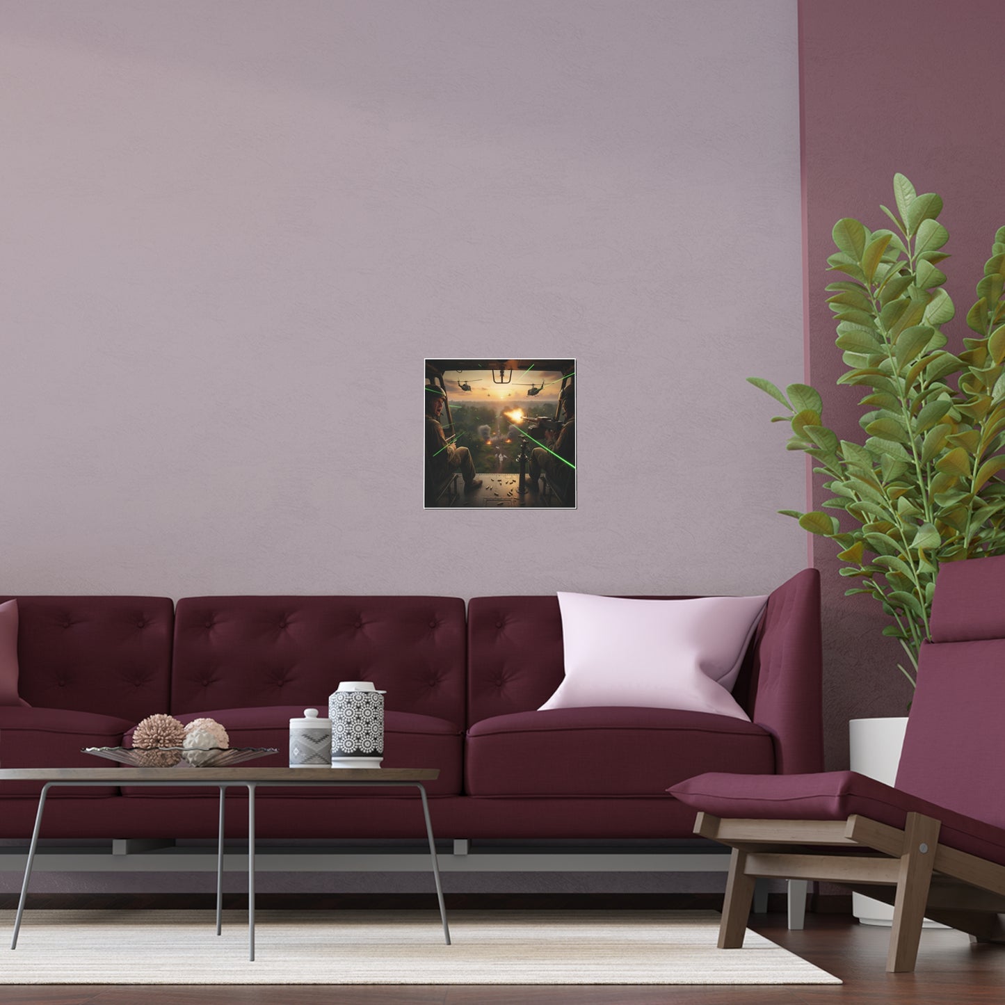 Indoor and Outdoor Silk Posters - VIetnam Hot LZ from Side Door