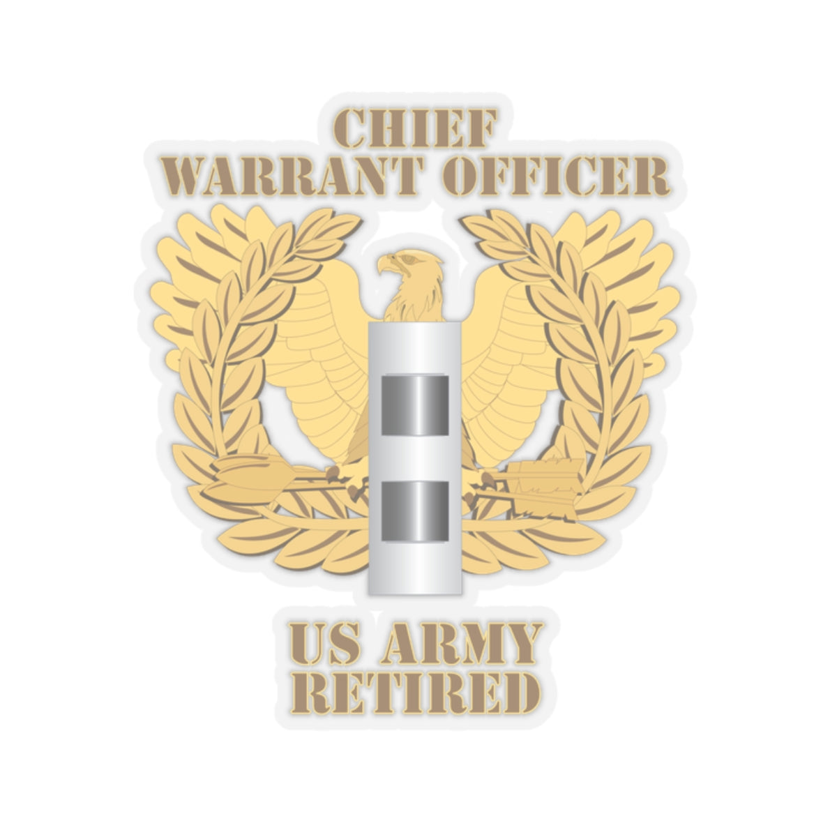 Kiss-Cut Stickers - Emblem - Warrant Officer - CW2