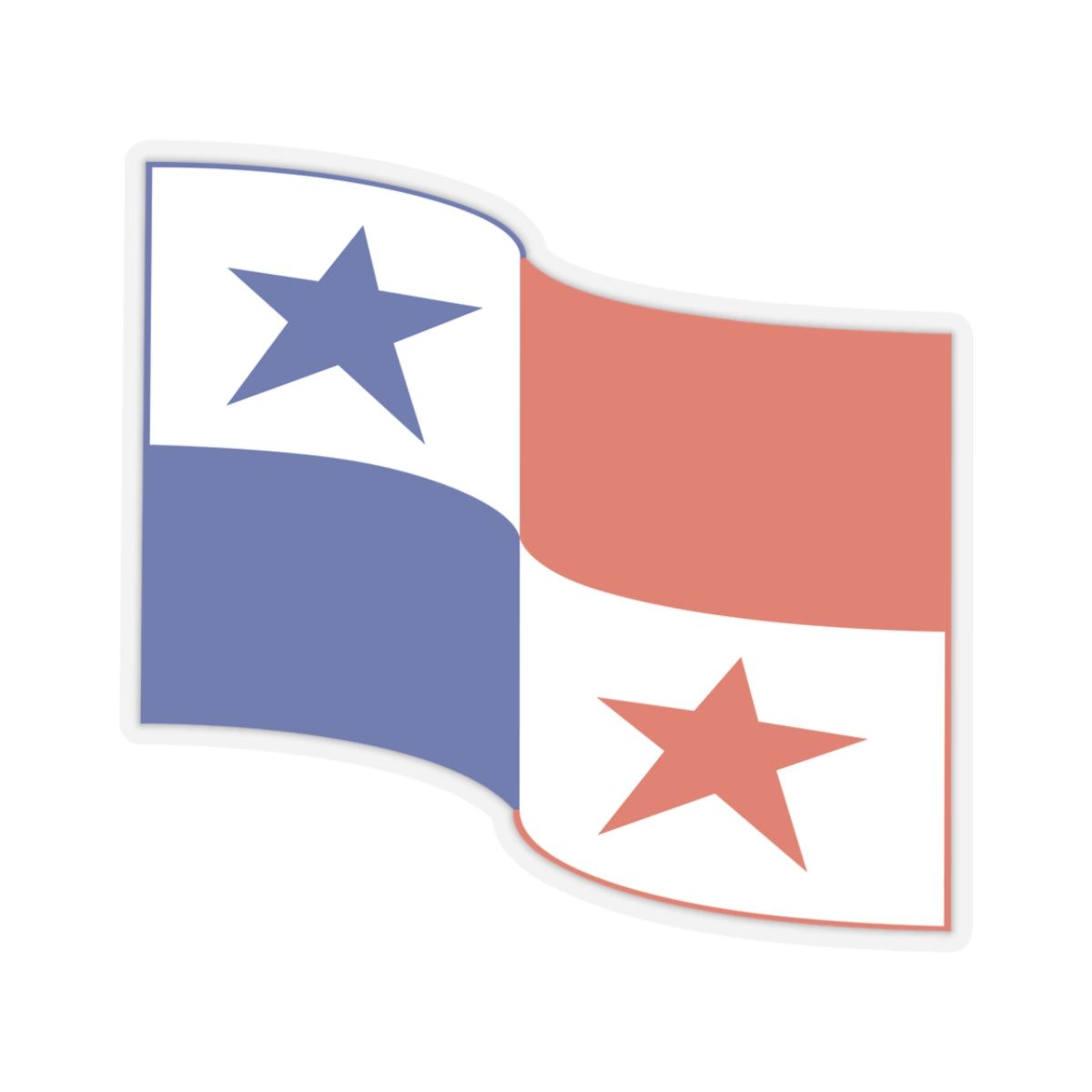 Kiss-Cut Stickers - Panama Flag - Flying