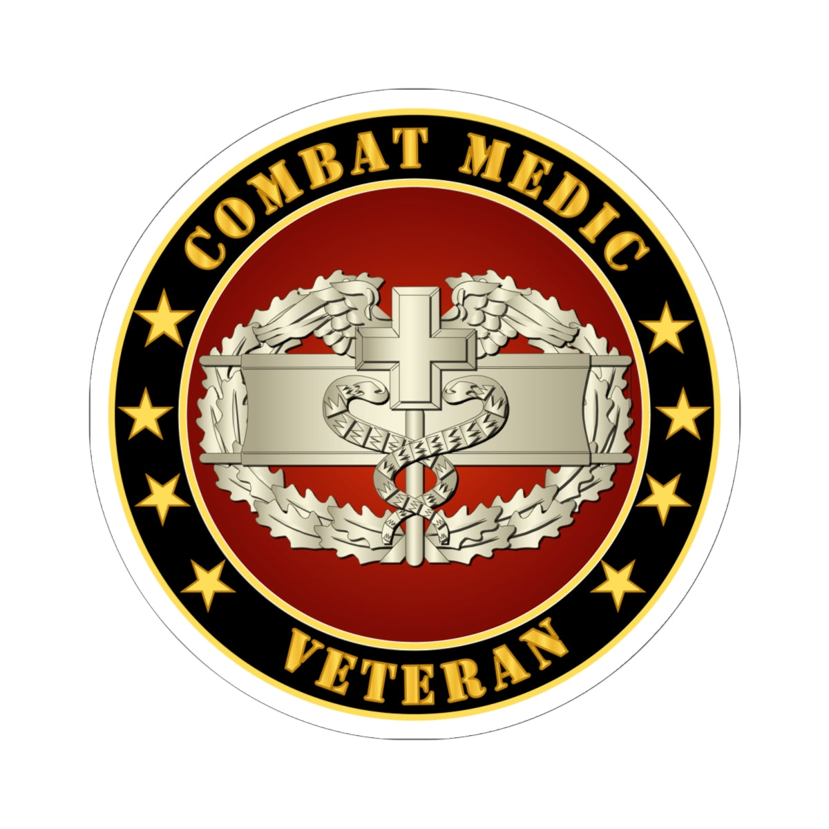 Kiss-Cut Stickers - Combat Medic Veteran