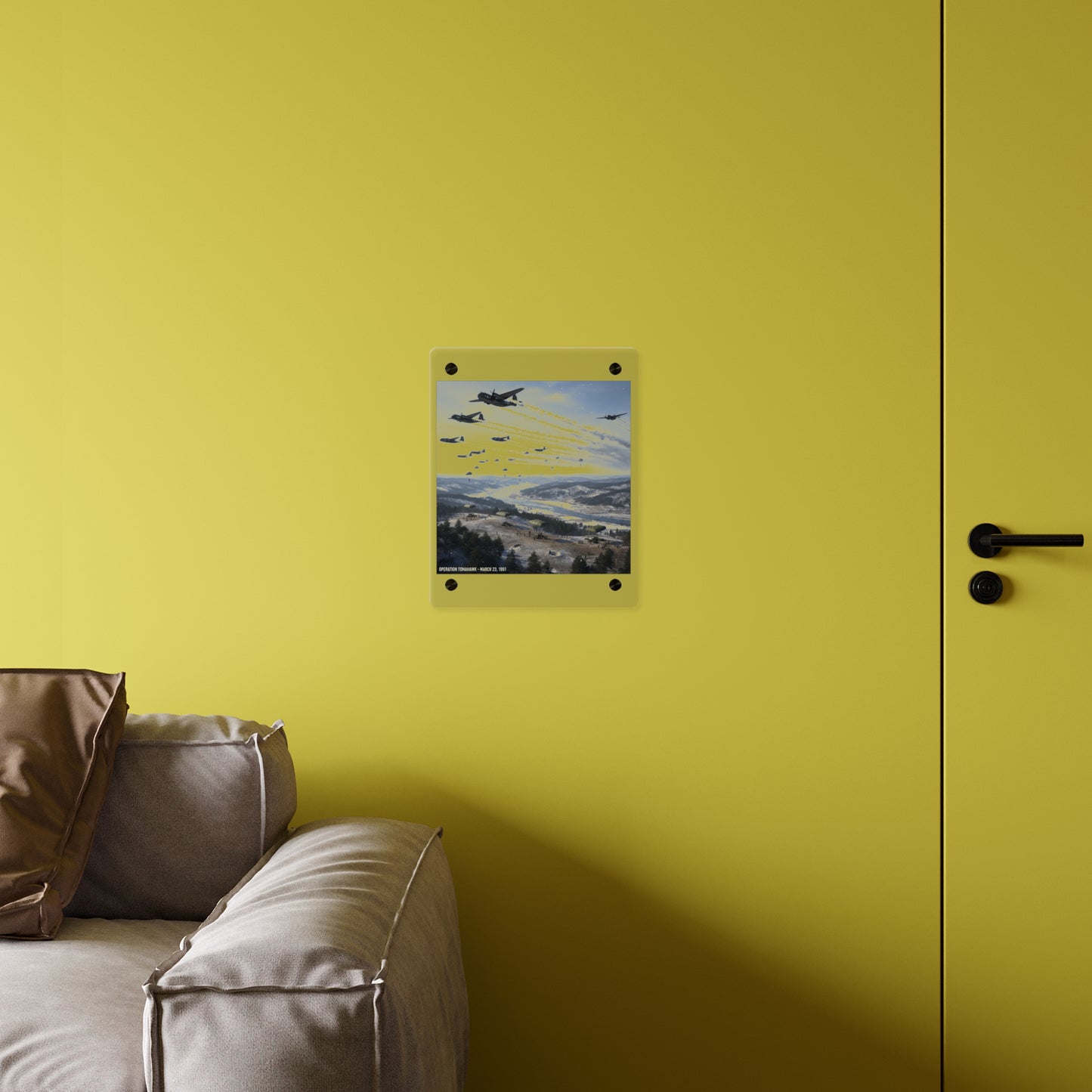 Acrylic Wall Art Panel - Operation Tomahawk - 187th Regimental Combat Team