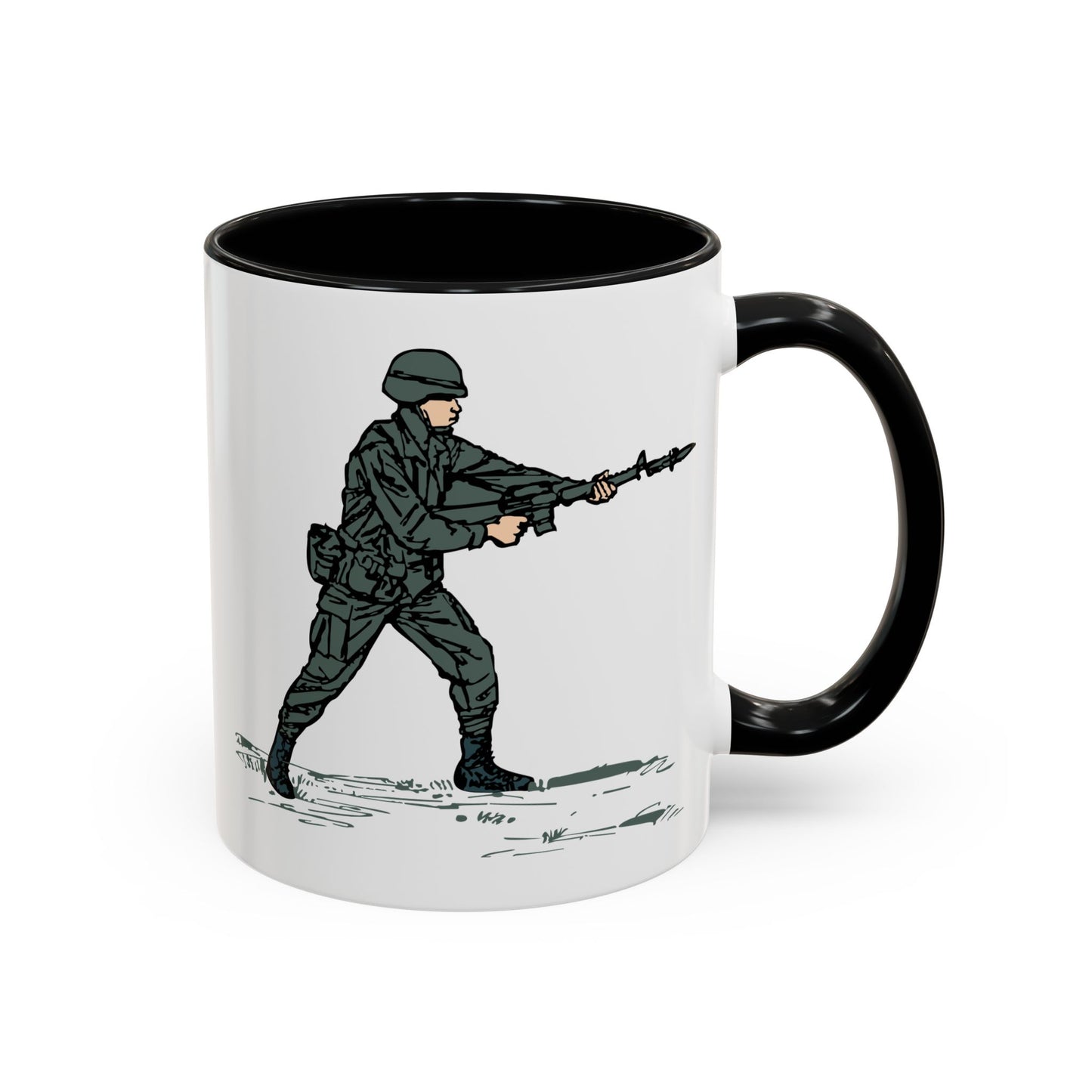 Accent Coffee Mug (11oz & 15oz) - Bayonet Training-Modified Thrust X 300