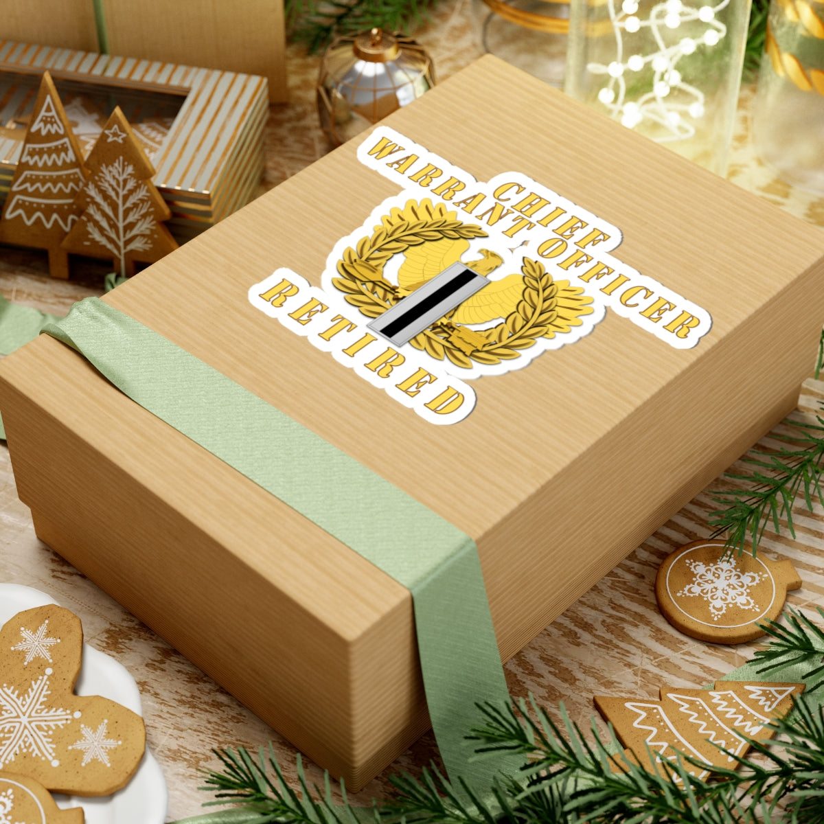 Kiss-Cut Stickers - Chief Warrant Officer 5 - CW5 - Retired