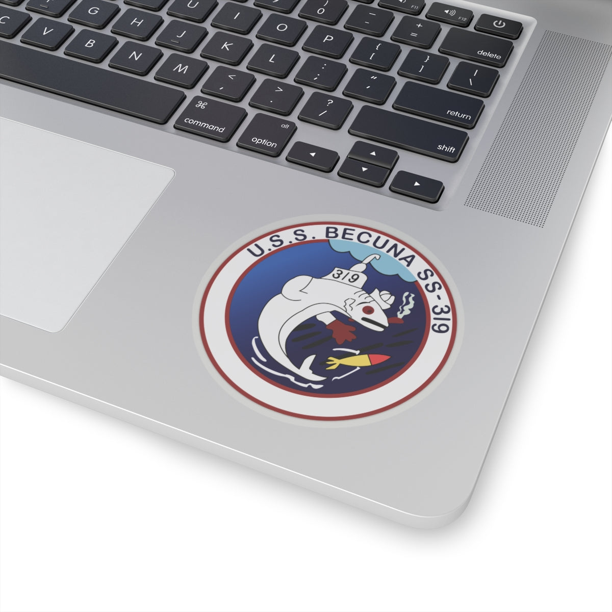 Kiss-Cut Stickers - Navy - USS Becuna (SS-319) wo Txt