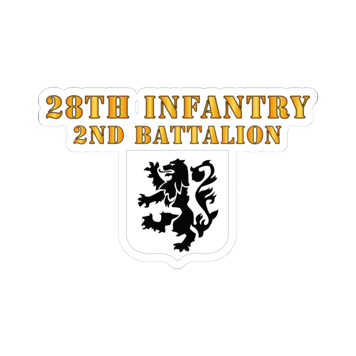 Kiss-Cut Stickers - 2nd Battalion 28th Infantry