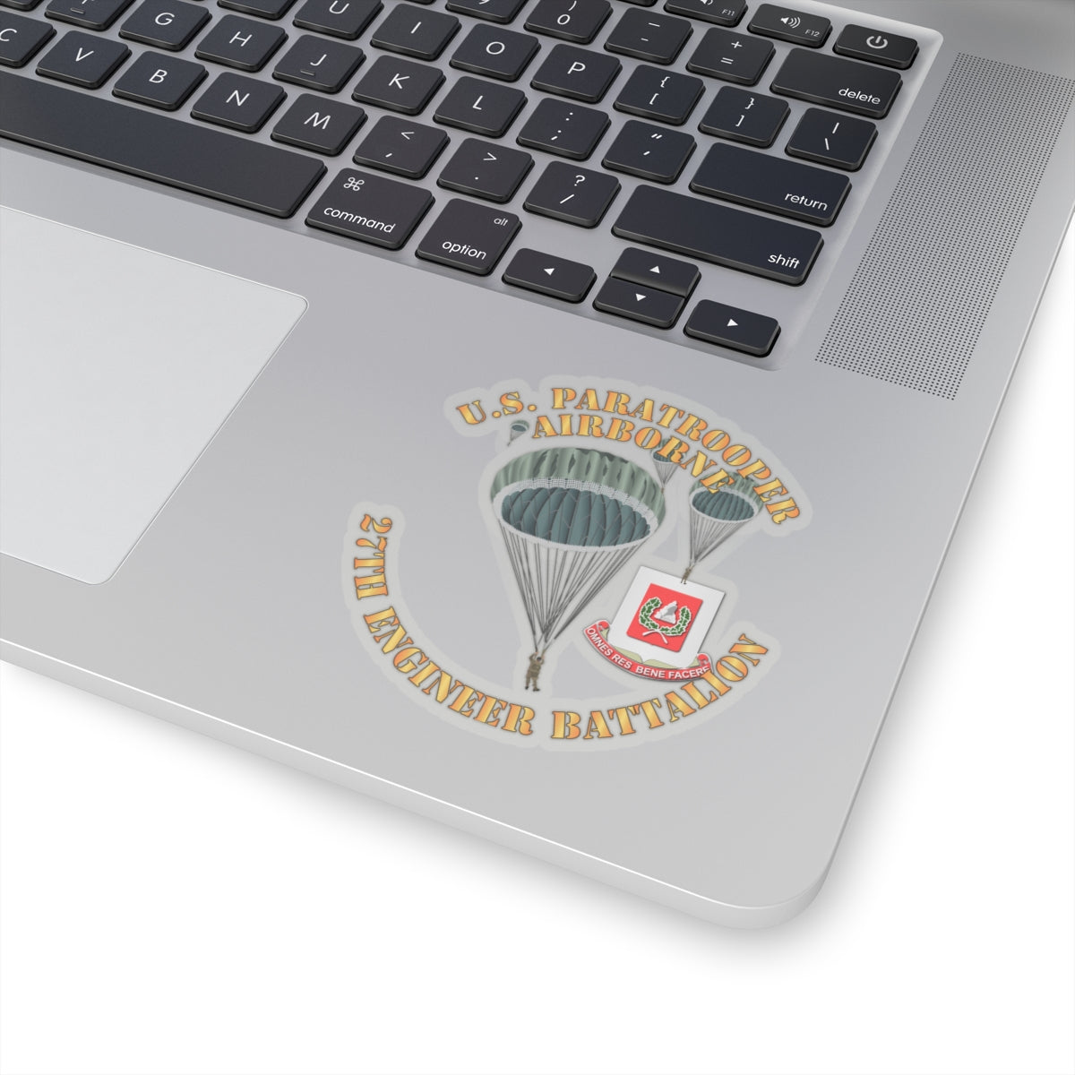 Kiss-Cut Stickers - United States Paratrooper - 27th Engineer Battalion