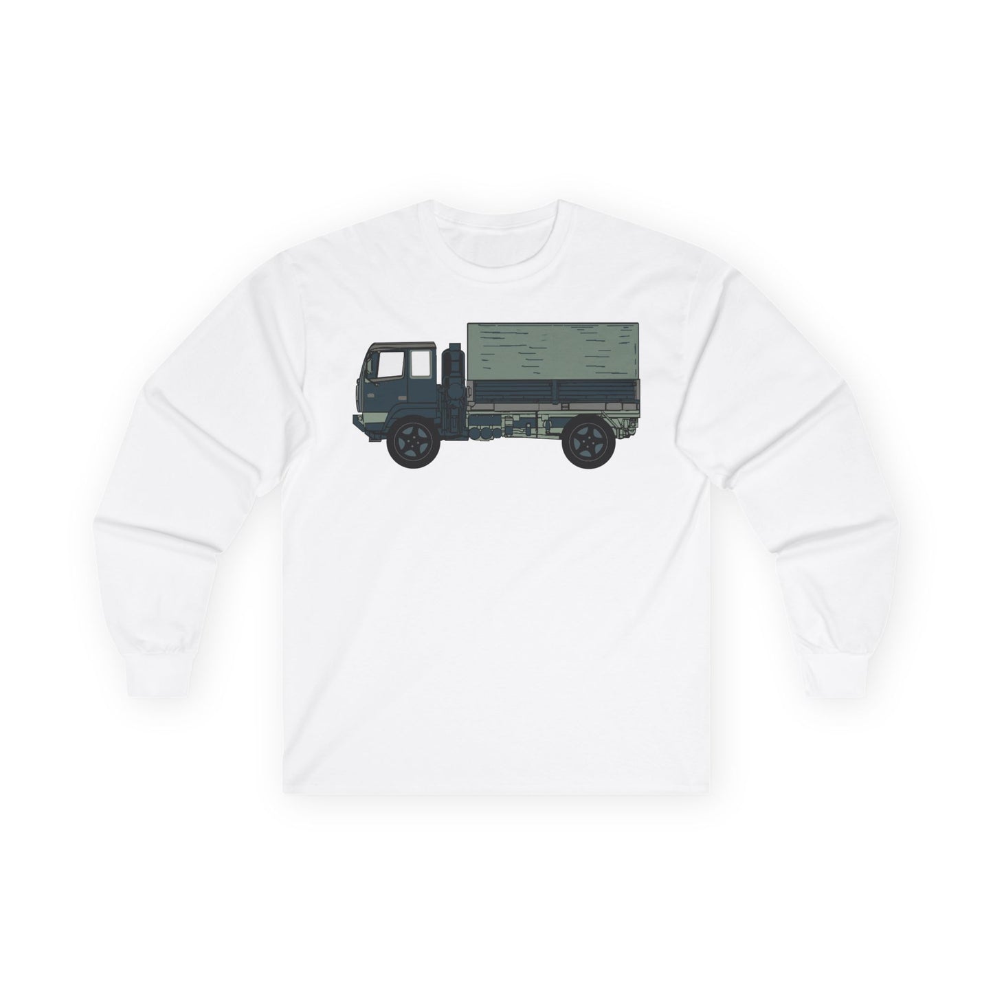 Unisex Ultra Cotton Long Sleeve Tee - Vehicle - LMTV - M1078 - Side X 300