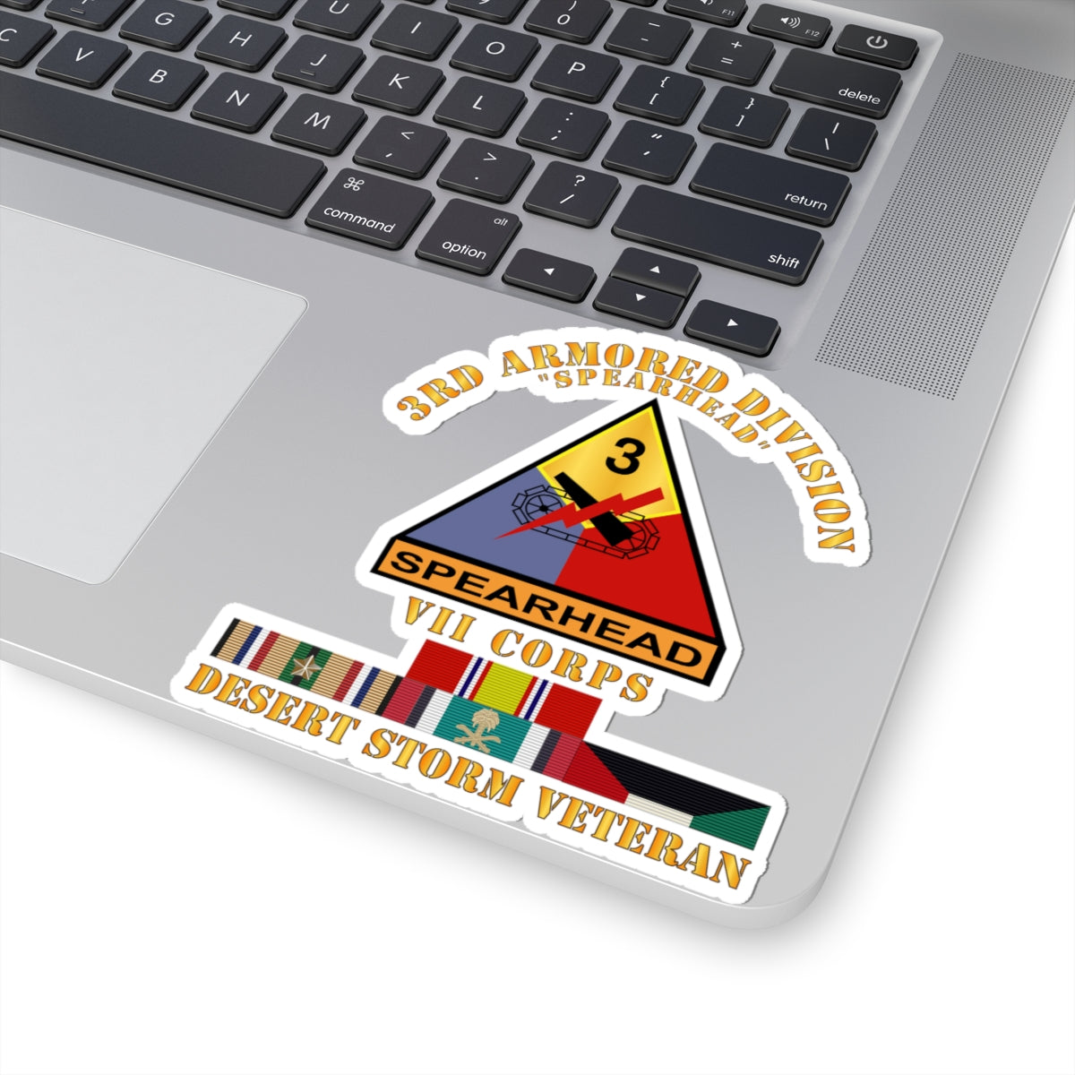Kiss-Cut Stickers - 3rd Armored Div - VII Corps - Desert Storm Veteran