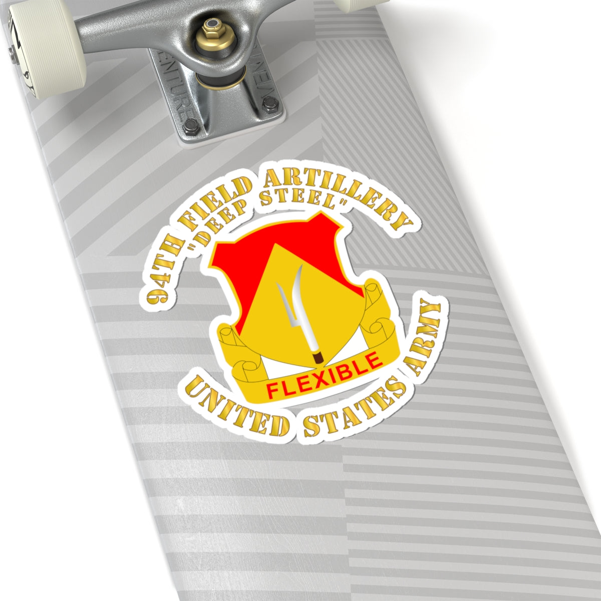 Kiss-Cut Stickers - 94th Field Artillery Regiment - Deep Steel