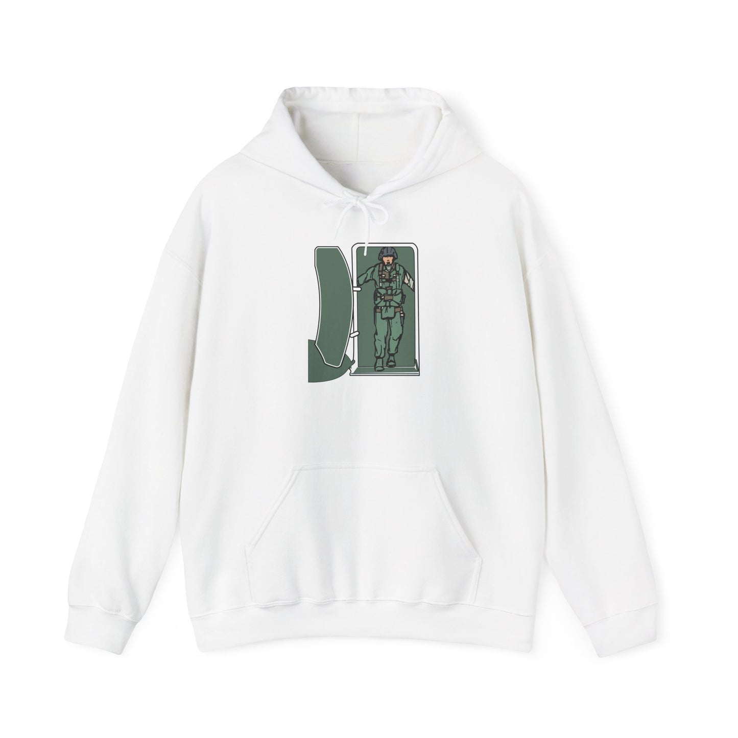 Unisex Heavy Blend Hooded Sweatshirt - Airborne - JM Door Check X 300