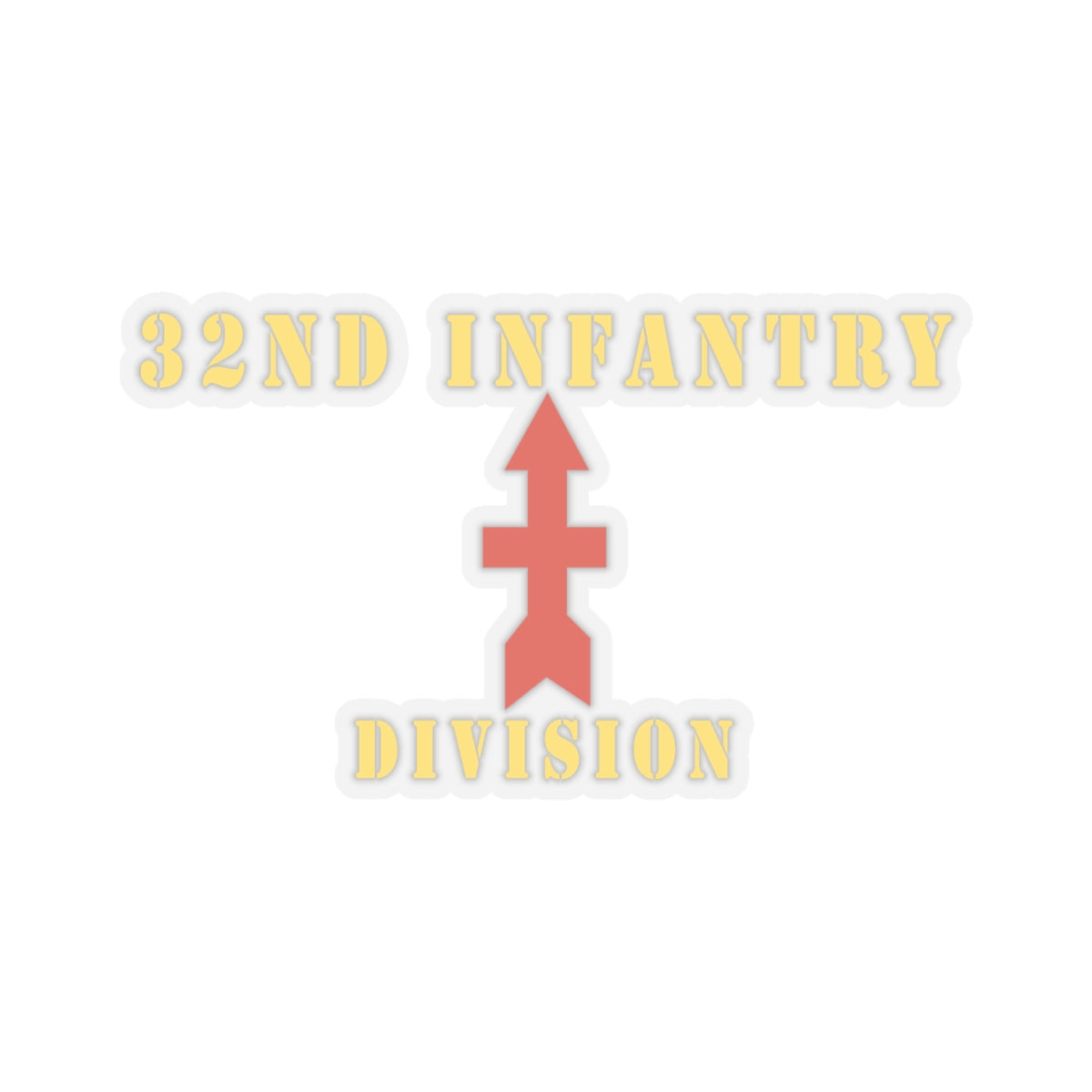 Kiss-Cut Stickers - Army - 32nd Infantry Division X 300