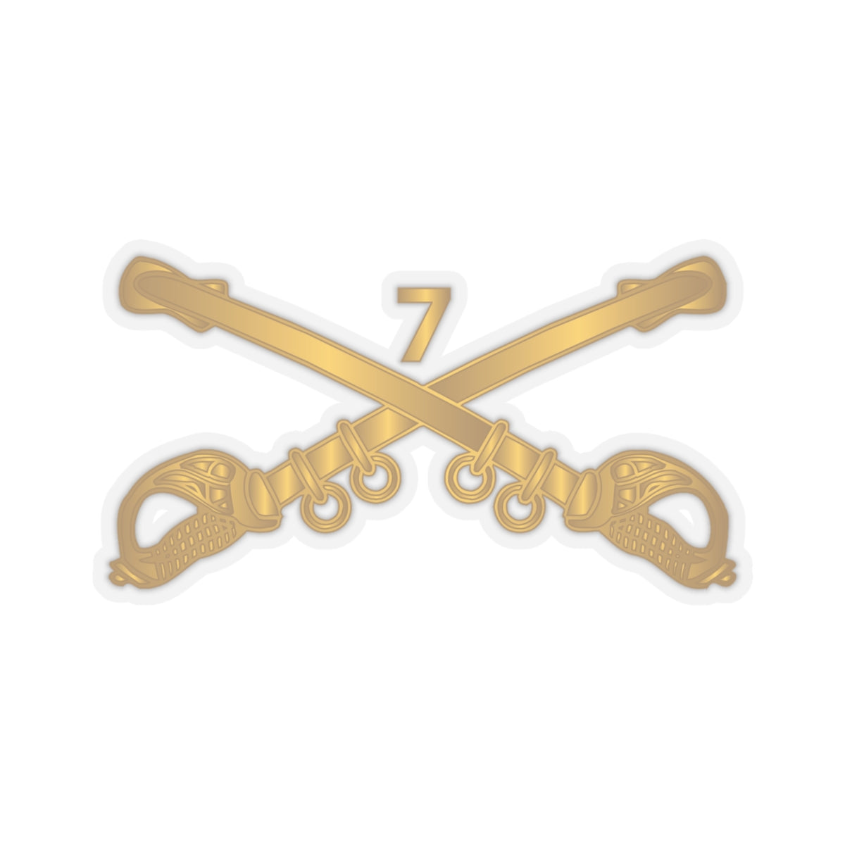 Kiss-Cut Stickers - Army - 7th Cavalry Branch