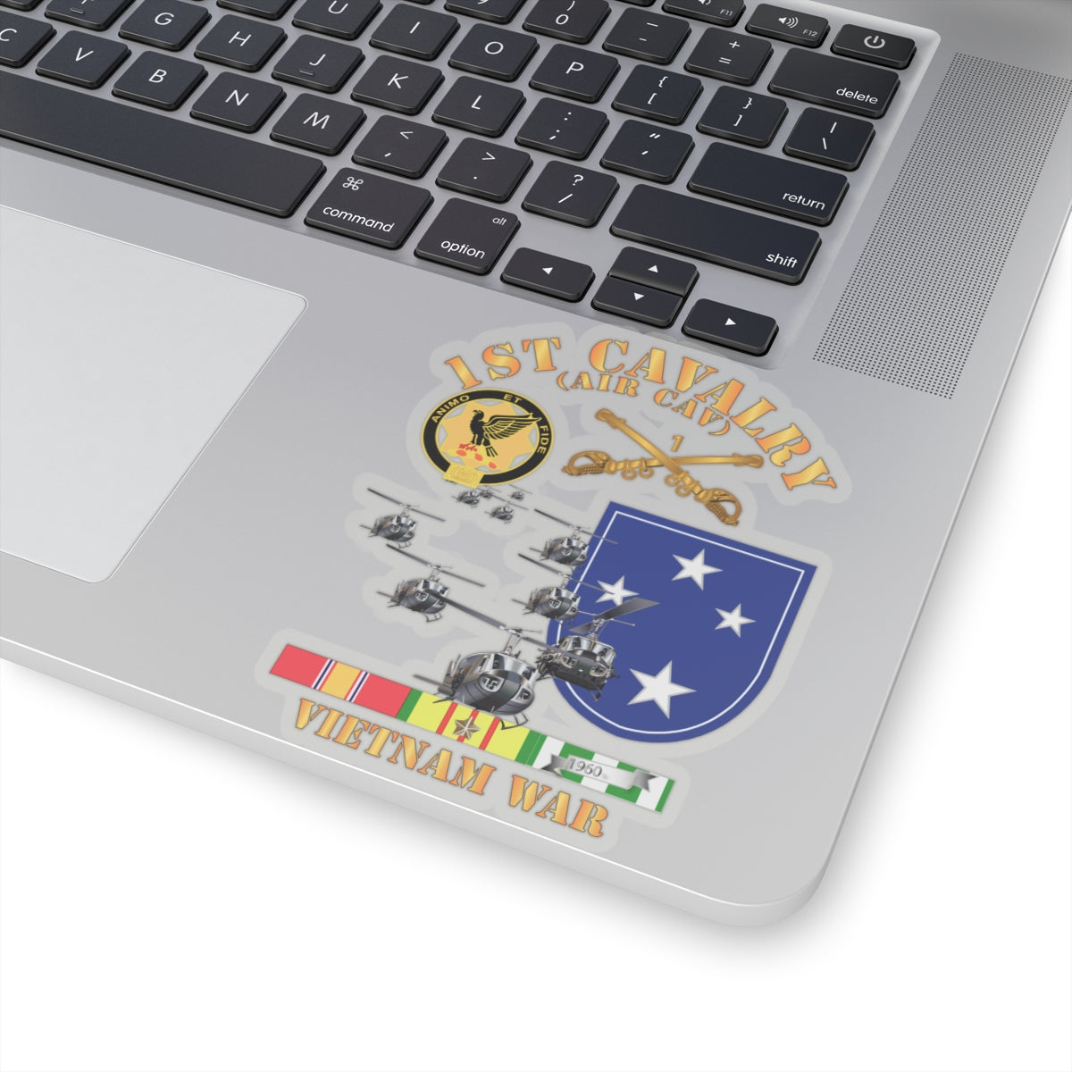 Kiss-Cut Stickers - 1st Cavalry (Air Cav) - 23rd Infantry Division w SVC