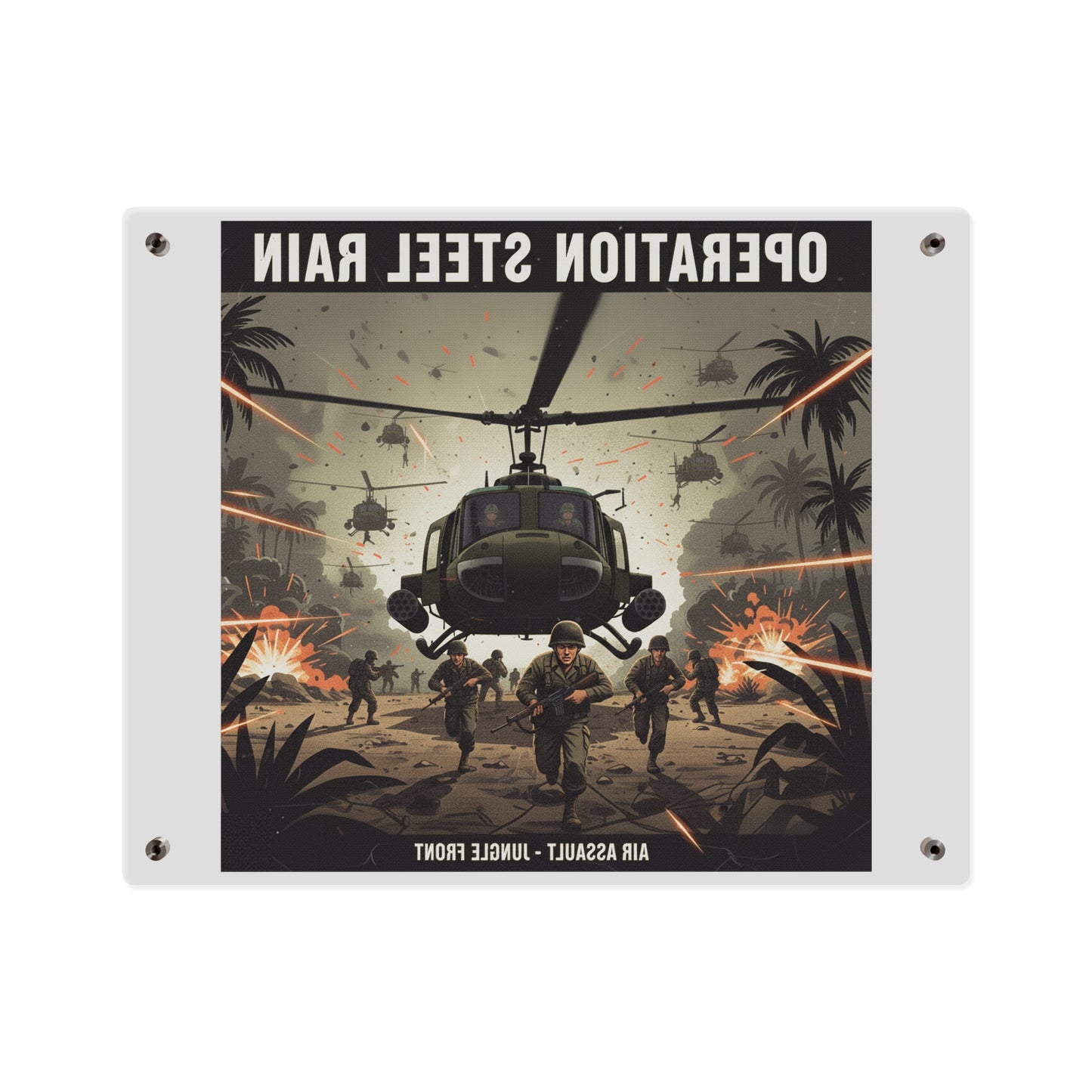 Acrylic Wall Art Panel - Air Assault - Vietnam - Operation Steel Rain