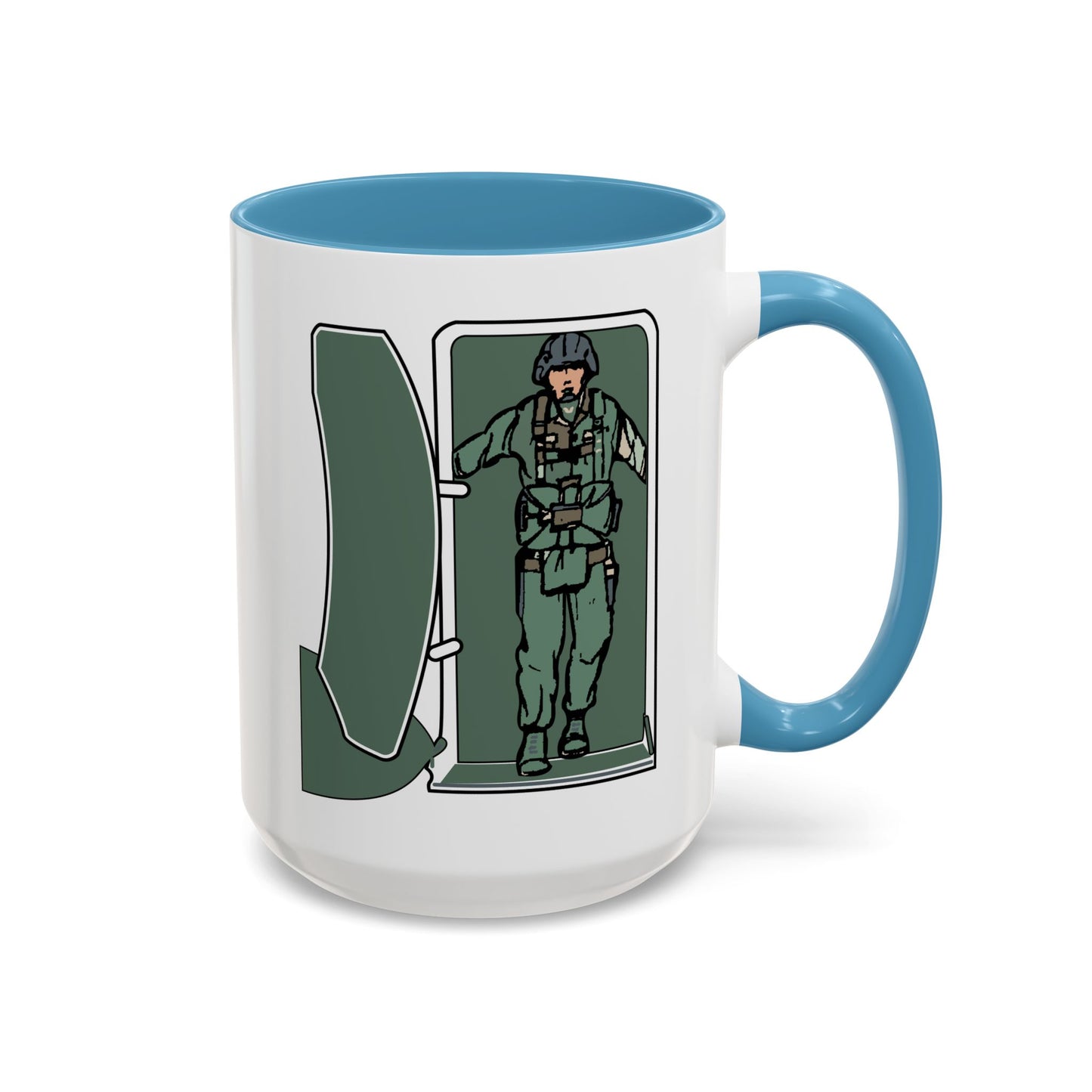 Accent Coffee Mug (11oz & 15oz) - Airborne - JM Door Check X 300