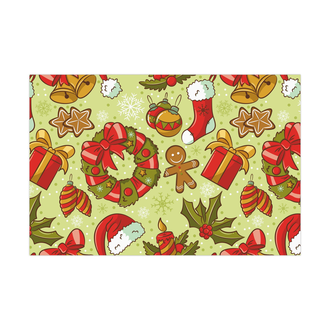 Gift Wrap Papers - Retro Christmas Seamless Pattern